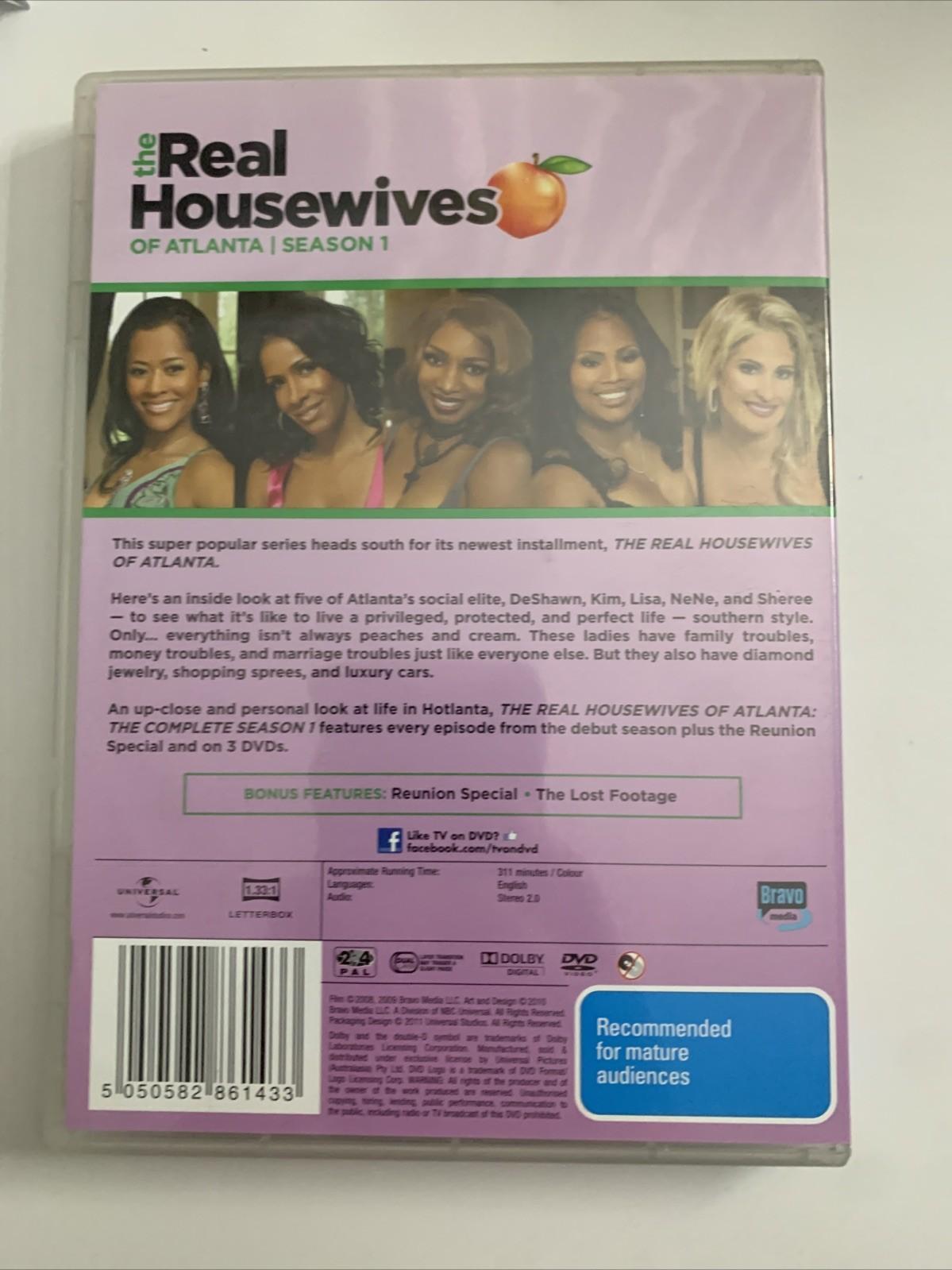 The Real Housewives Of Atlanta : Season 1 (DVD, 2008) Region 4 &2