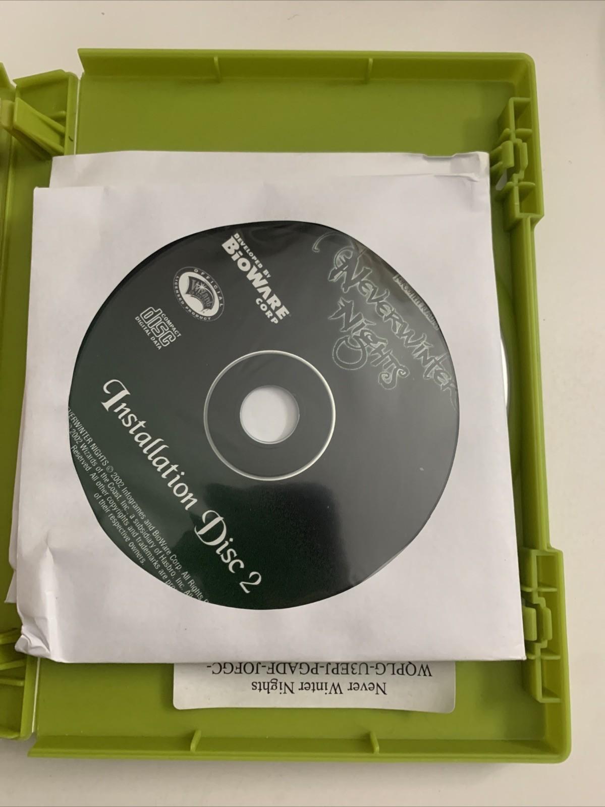 Neverwinter Nights: Forgotten Realms PC CD-ROM Windows 2002 Bioware Action Game