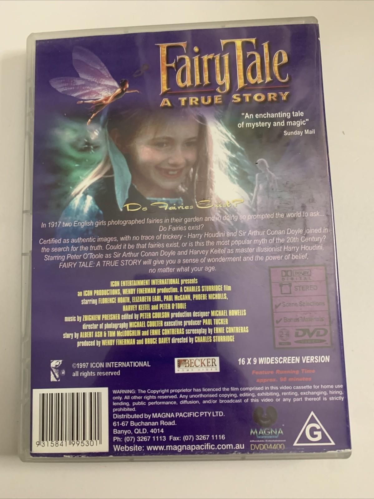 Fairy Tale A True Story (DVD, 1997) Peter O'Toole, Harvey Keitel Region 4 &2