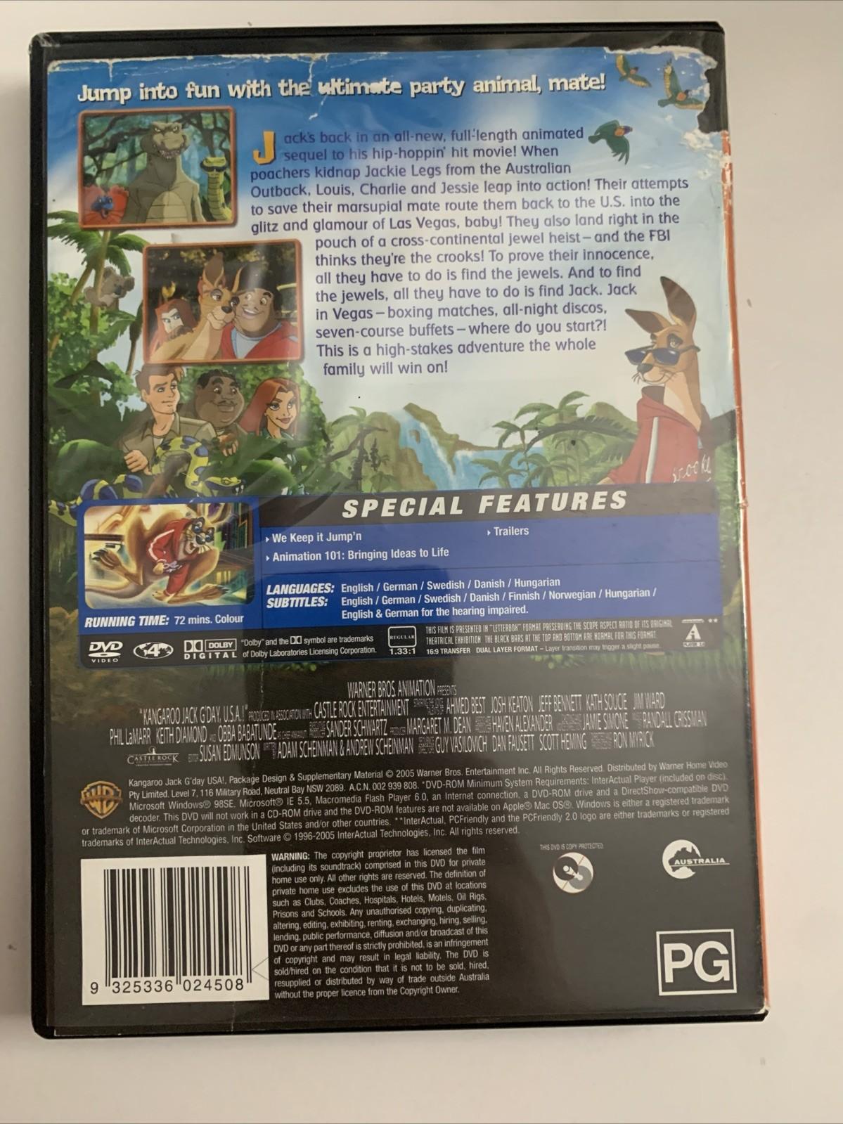 Kangaroo Jack G'day U.S.A.! (DVD, 2004) Region 4