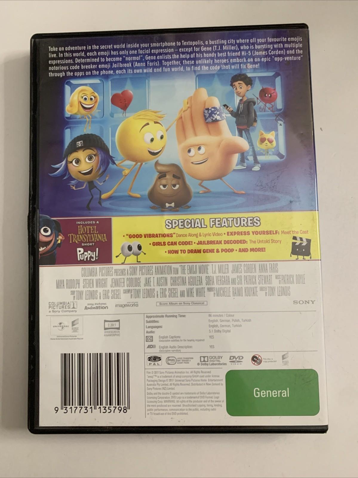 The Emoji Movie (DVD, 2017) Animated Film Region 4