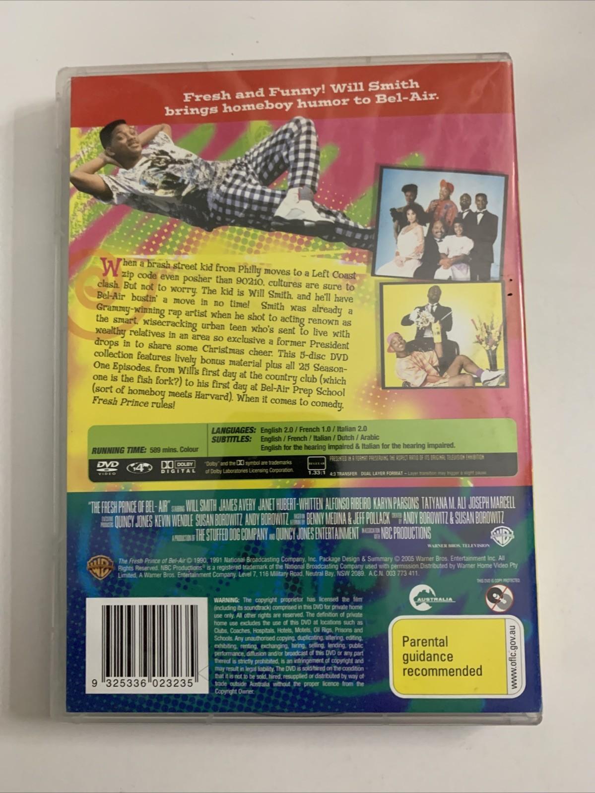 The Fresh Prince of Bel Air : Season 1 (DVD, 1990) Region 4