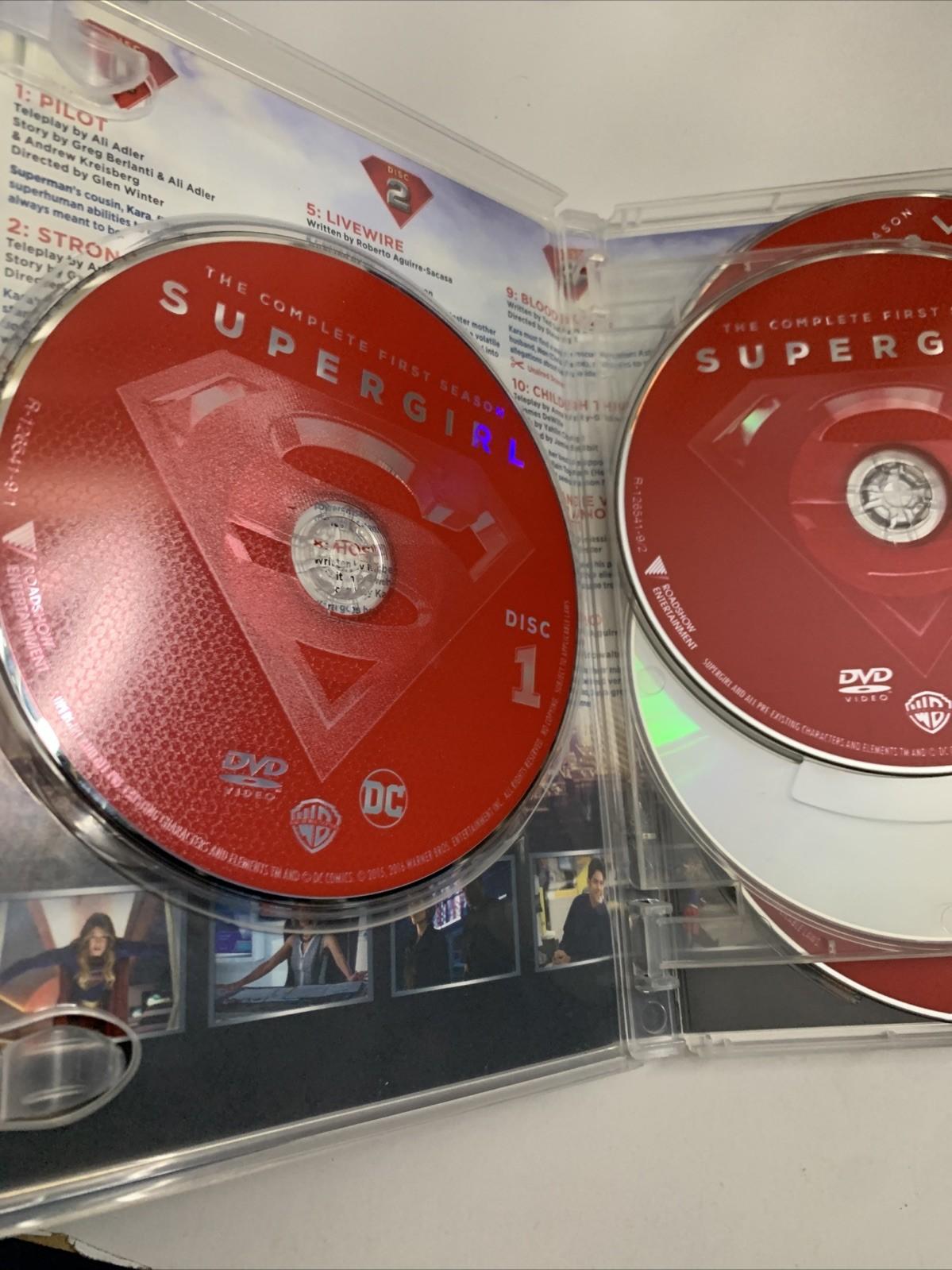 Supergirl : Season 1 (DVD, 2015, 5-Discs) Melissa Benoist Region 4