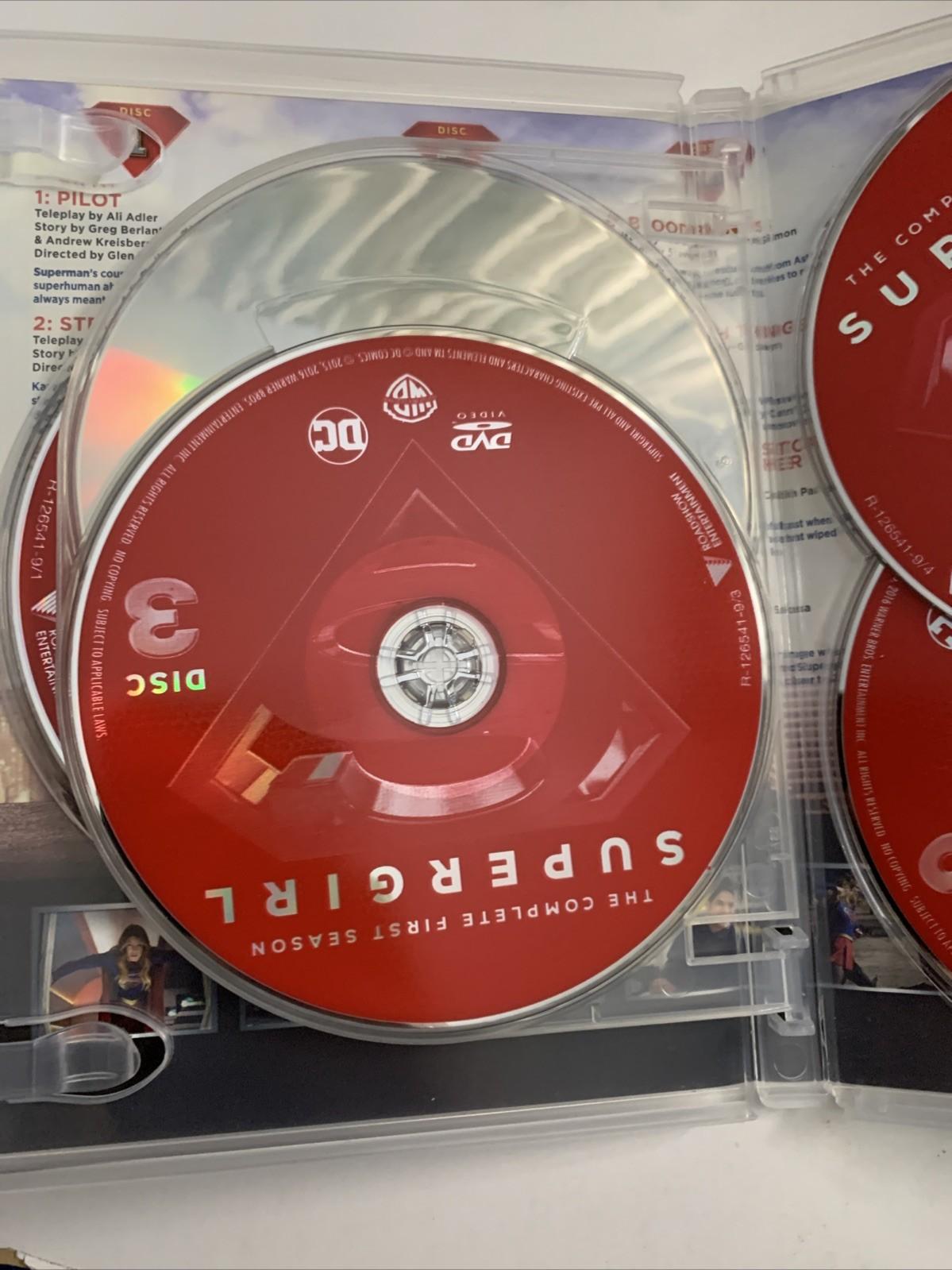 Supergirl : Season 1 (DVD, 2015, 5-Discs) Melissa Benoist Region 4