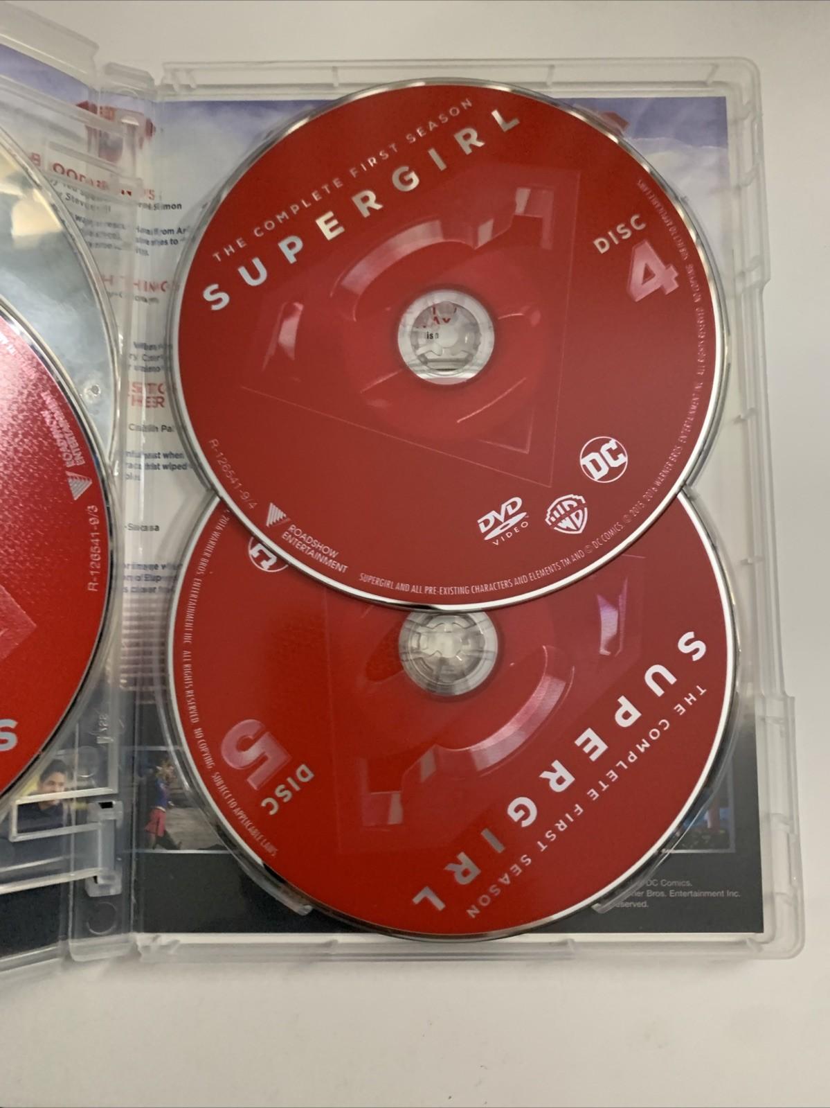 Supergirl : Season 1 (DVD, 2015, 5-Discs) Melissa Benoist Region 4