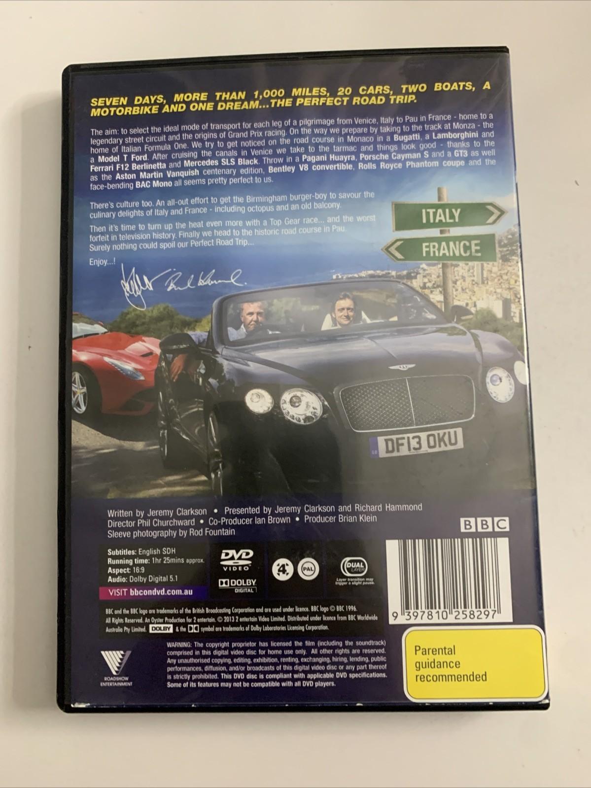 Top Gear : The Perfect Roadtrip (DVD, 2013) Jeremy Clarkson Region 4