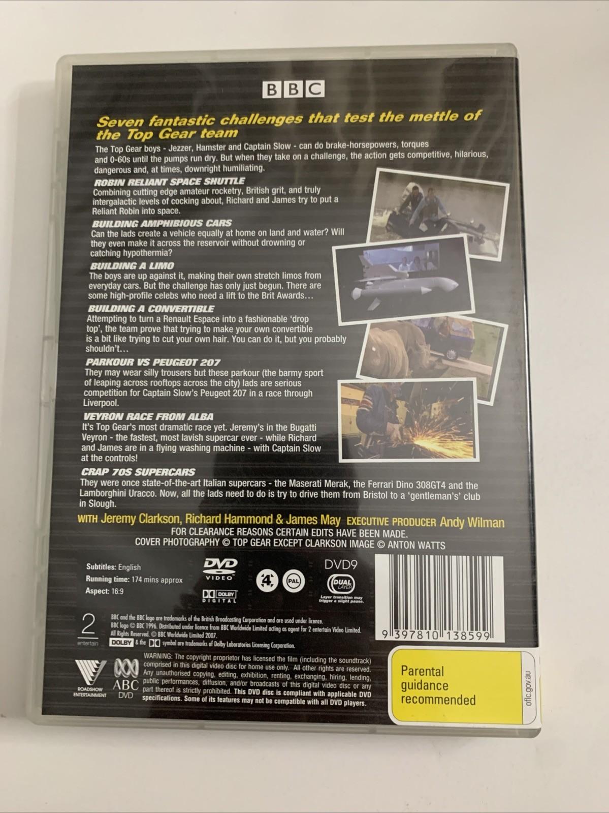 Top Gear : The Challenges (DVD, 2007) Jeremy Clarkson Region 4 NEW