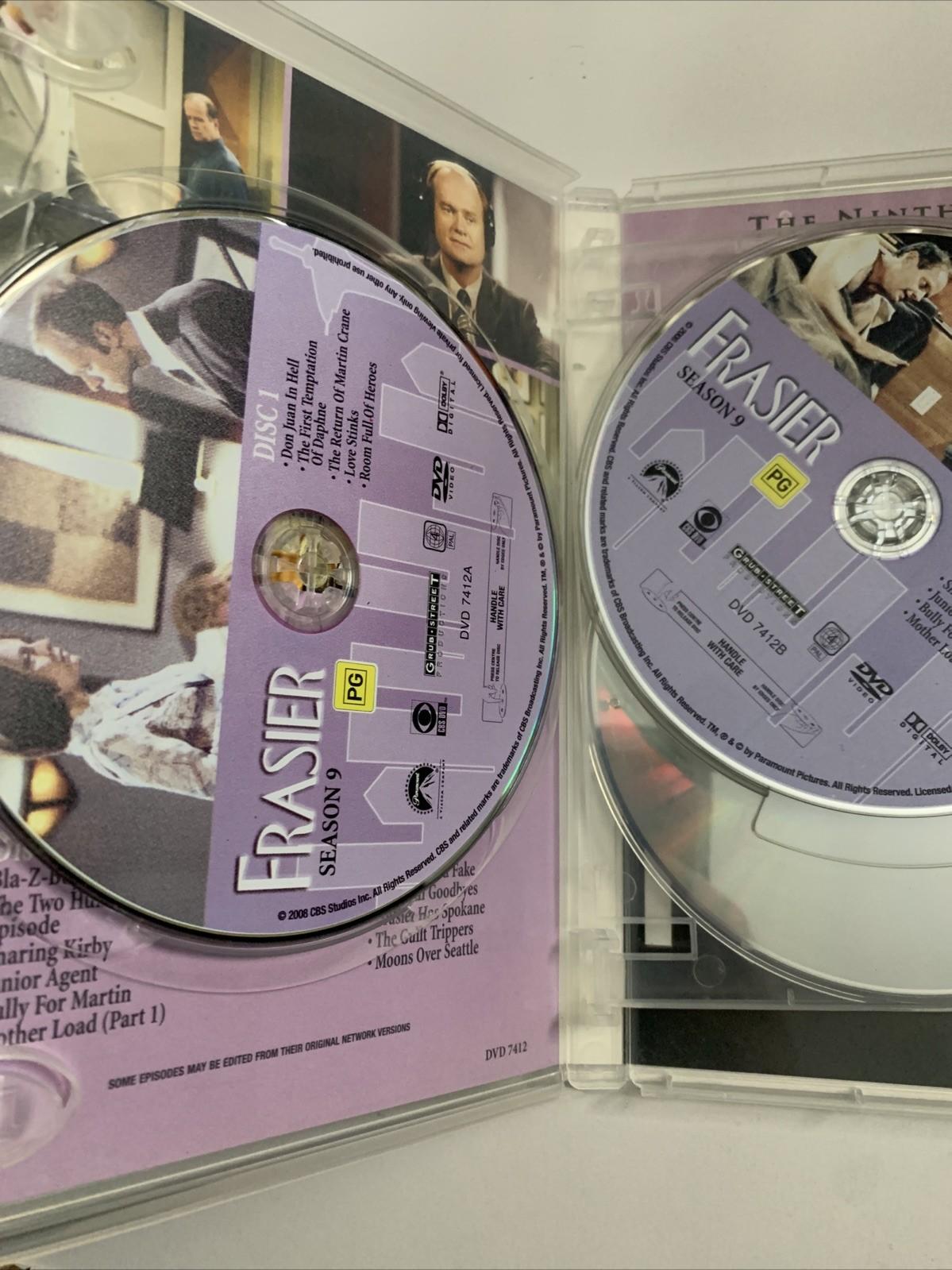 Frasier : Season 9 (DVD, 2001, 4-Discs) Kelsey Grammar Comedy Region 4