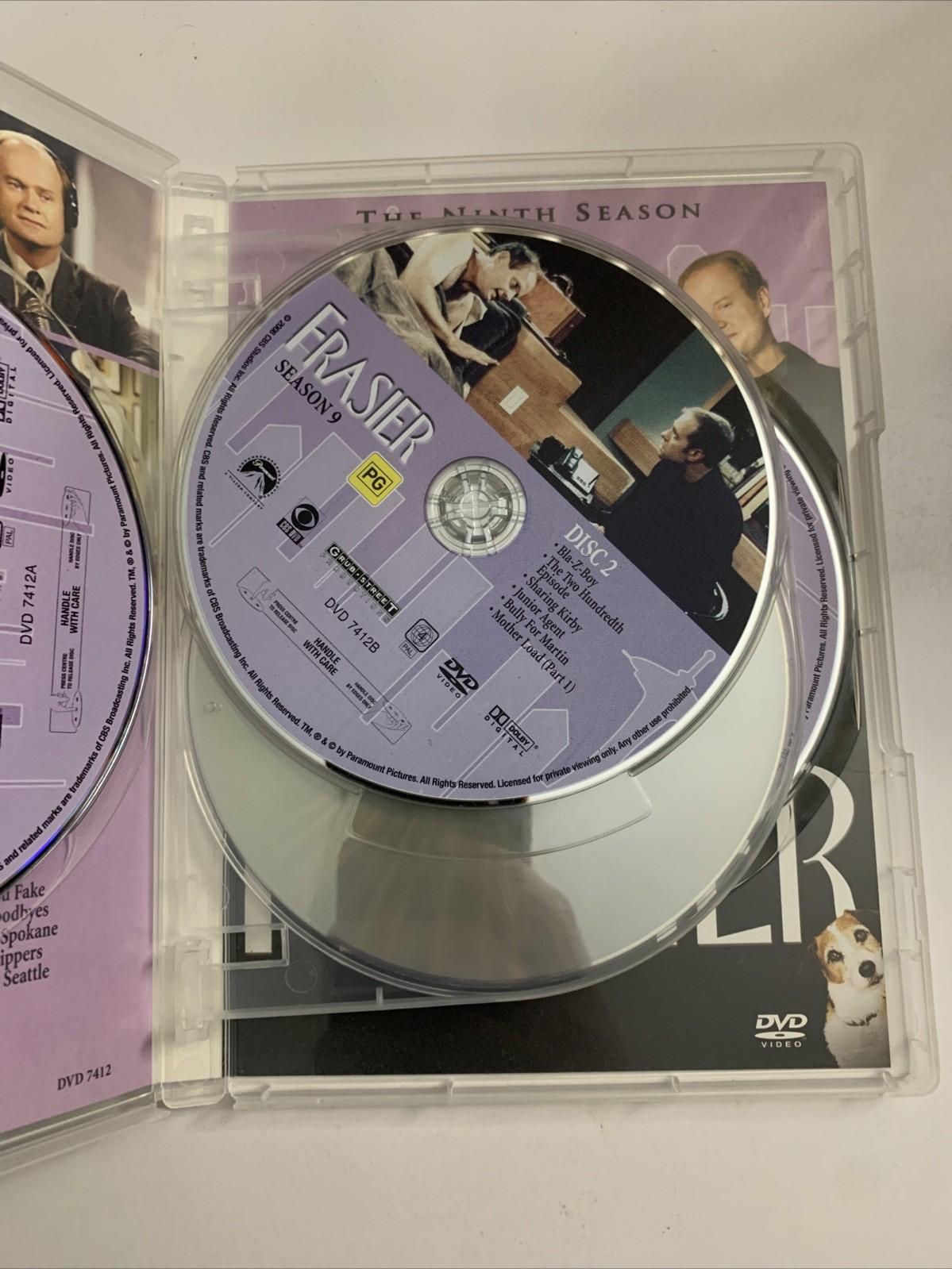 Frasier : Season 9 (DVD, 2001, 4-Discs) Kelsey Grammar Comedy Region 4