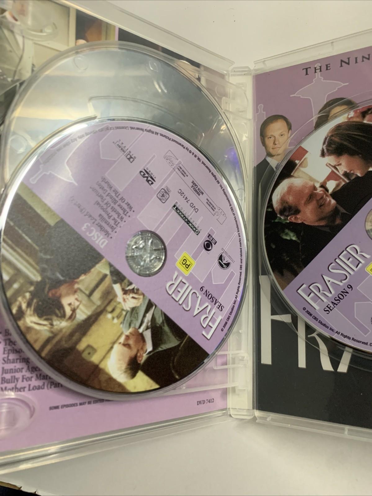 Frasier : Season 9 (DVD, 2001, 4-Discs) Kelsey Grammar Comedy Region 4