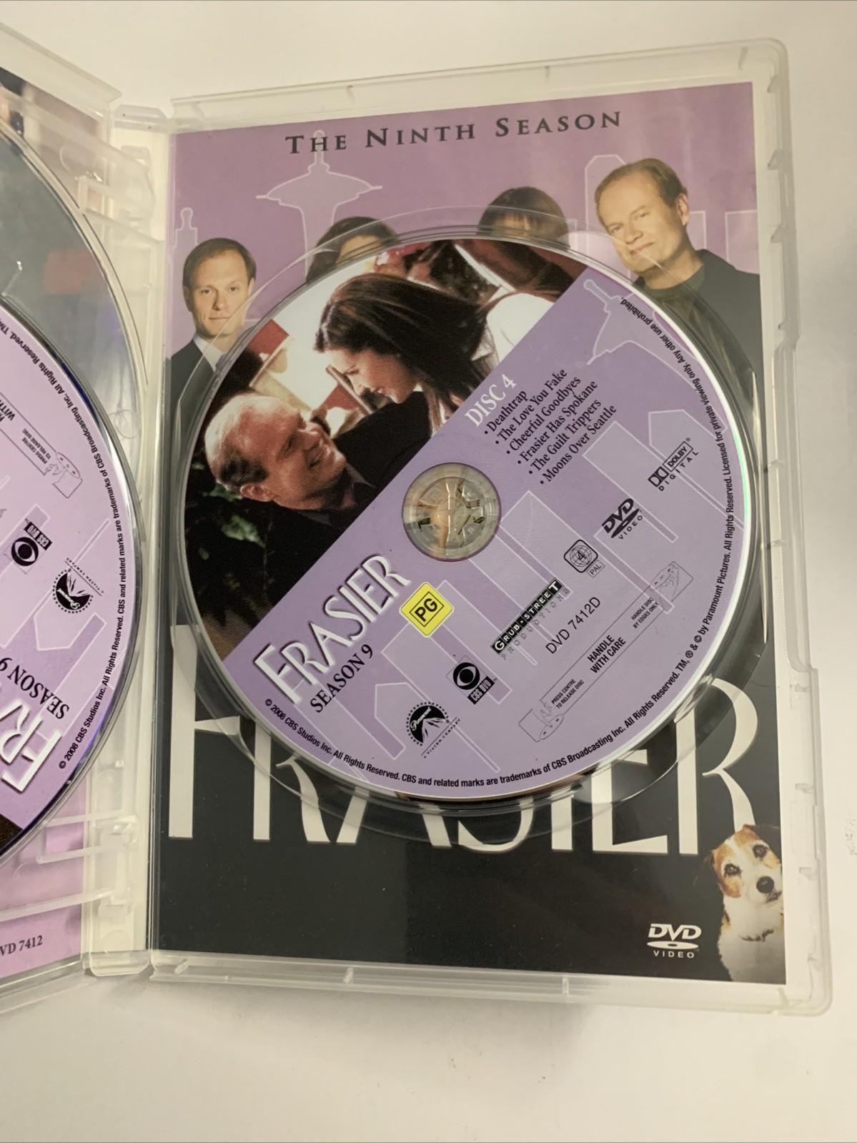 Frasier : Season 9 (DVD, 2001, 4-Discs) Kelsey Grammar Comedy Region 4