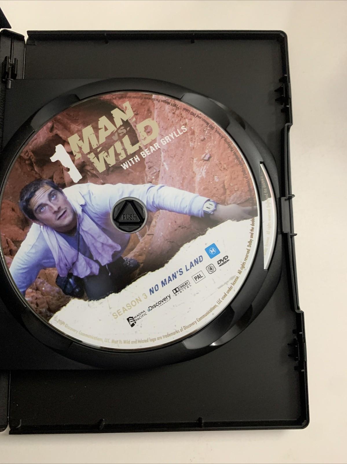 Man Vs Wild : No Man's Land Season 3 (DVD, 2008) Bear Grylls Region 4