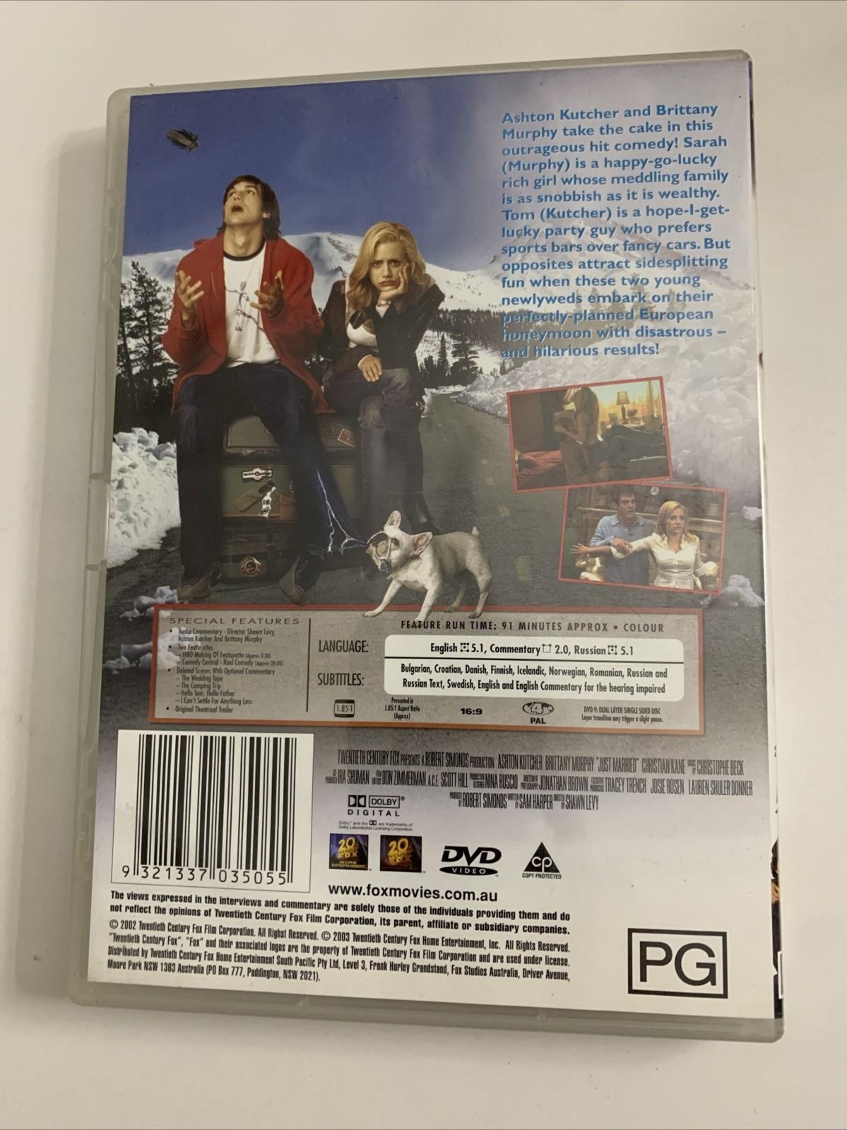 Just Married (DVD, 2002) Ashton Kutcher, Brittany Murphy  Region 4