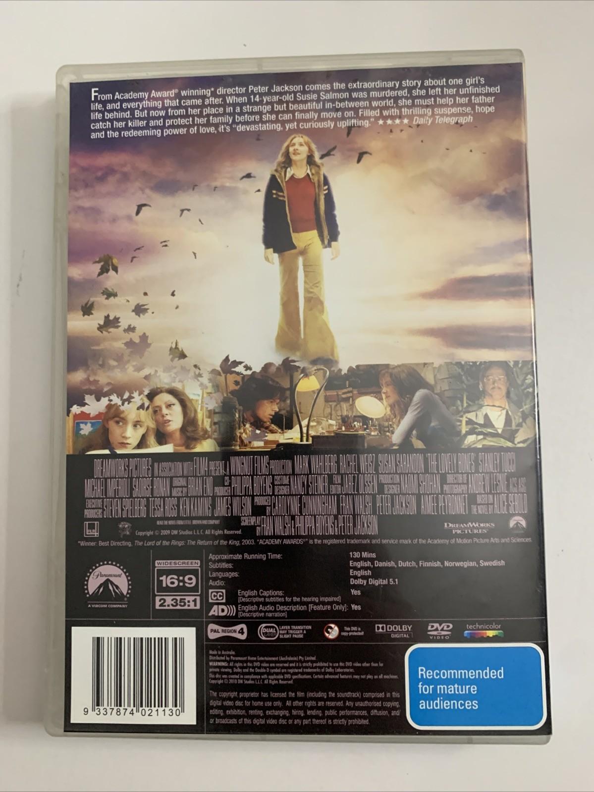 The Lovely Bones (DVD, 2009) Mark Wahlberg, Rachel Weisz, Saoirse Ronan Region 4