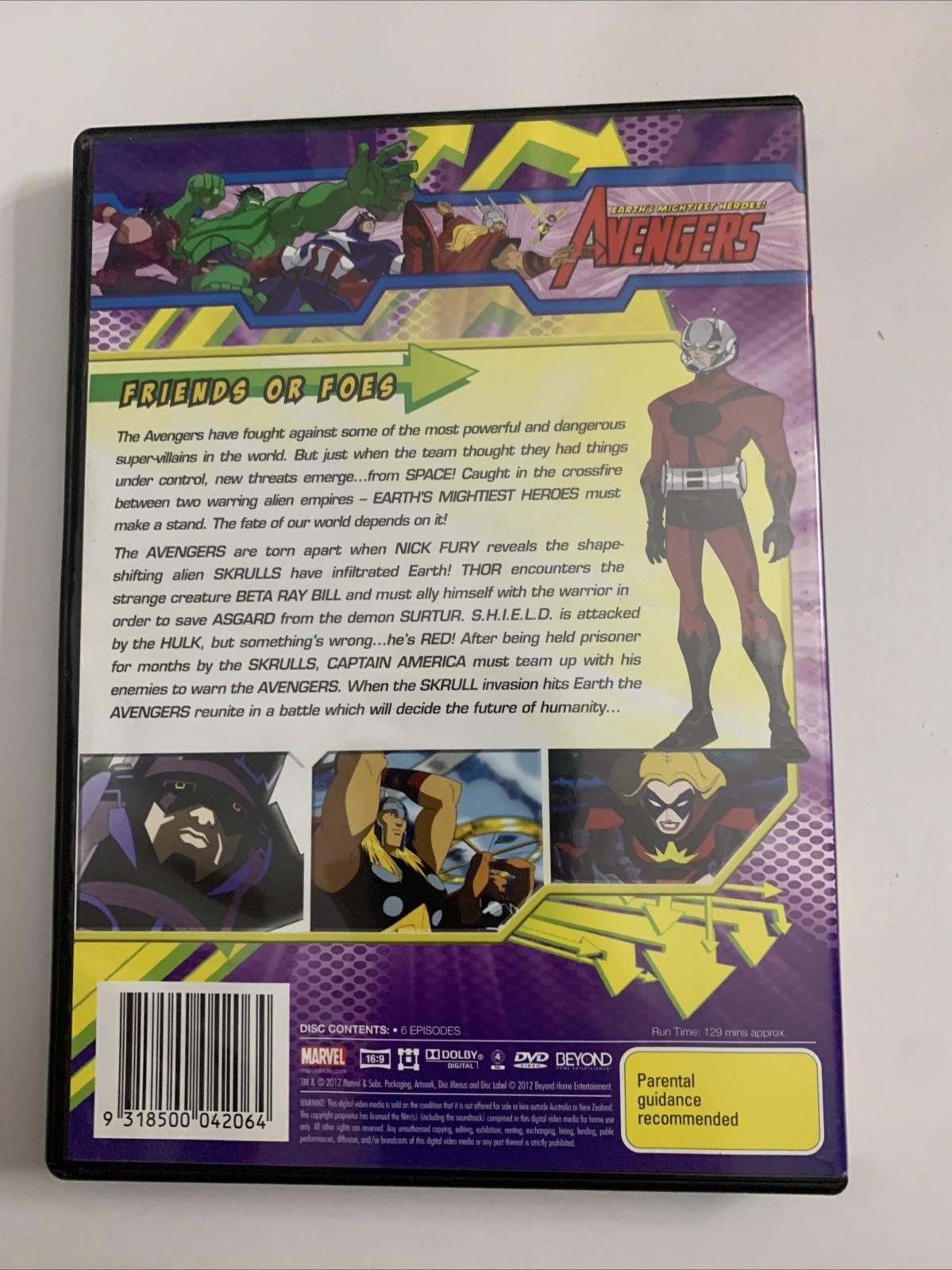 Marvel The Avengers : Friends Or Foes Season 2 (DVD, 2011) Region 4 NEW