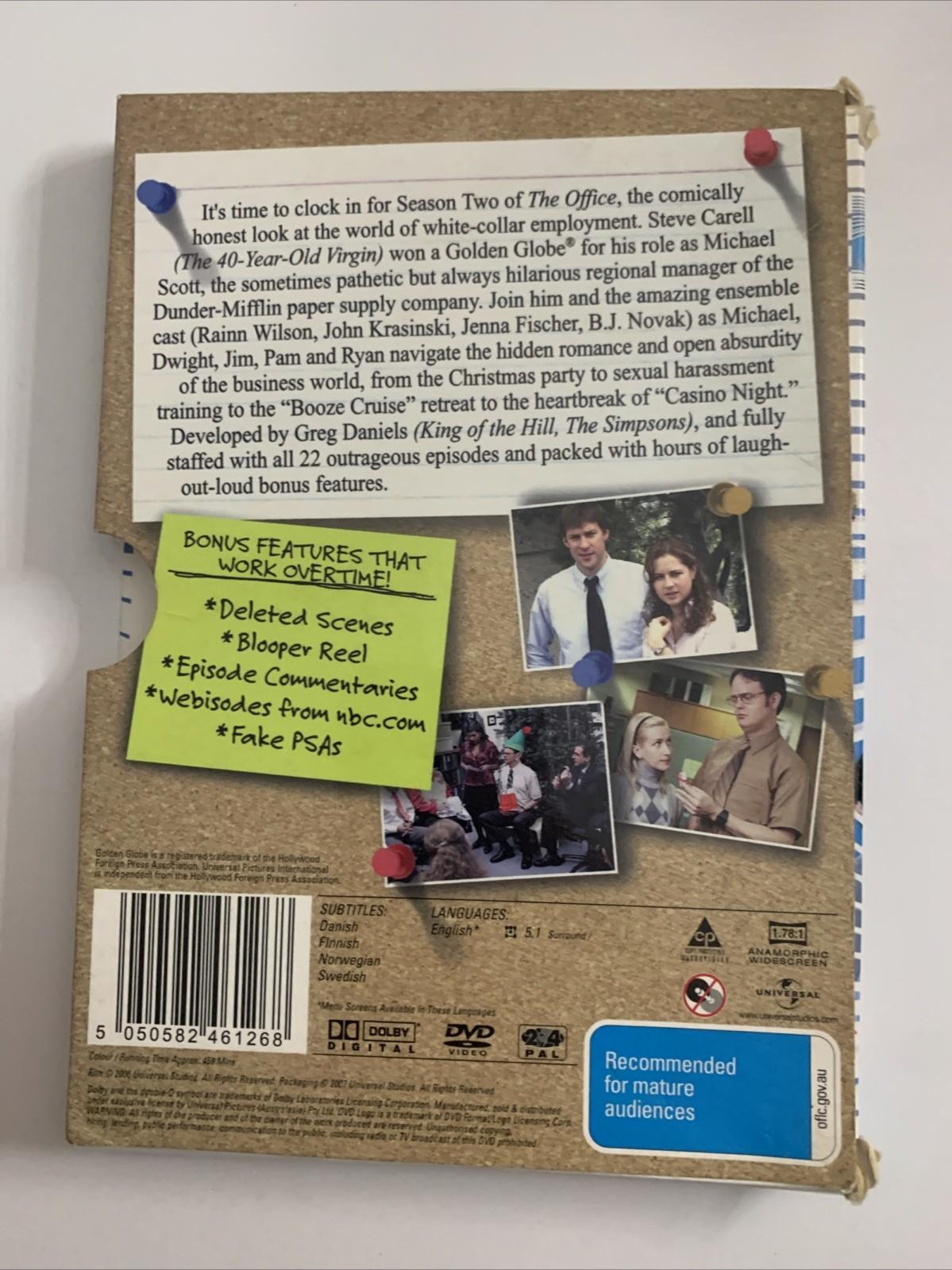 The Office : Season 2 (DVD, 2005) Steve Carrel Region 4 &2