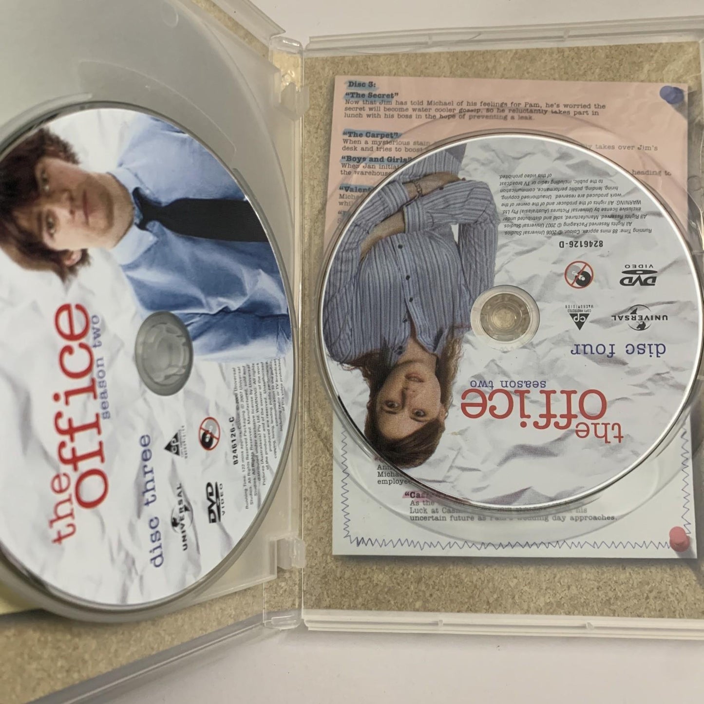 The Office : Season 2 (DVD, 2005) Steve Carrel Region 4 &2