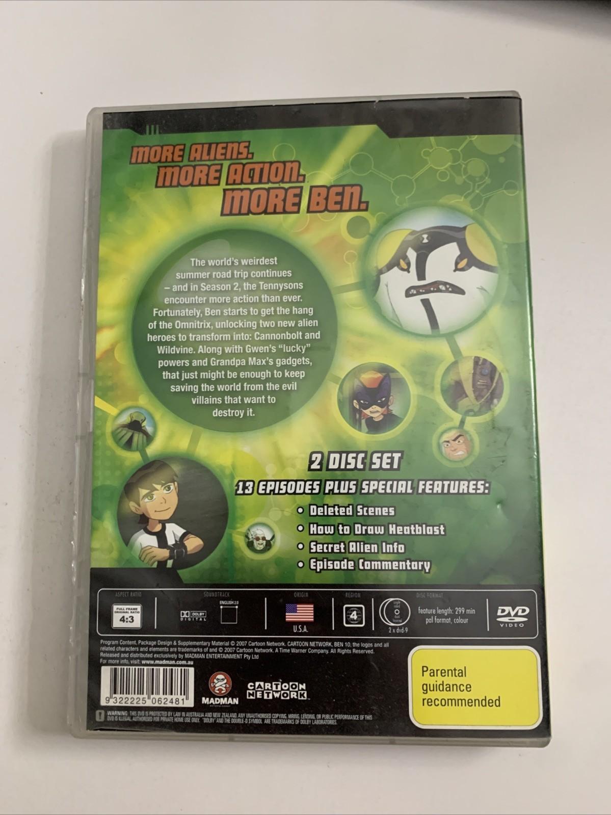 Ben 10 : The Complete Season 2 (DVD, 2006) Region 4