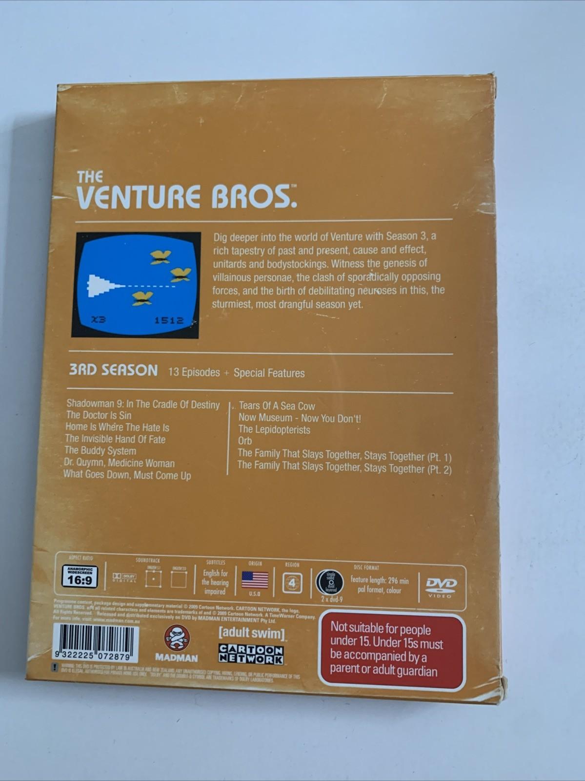 The Venture Bros : Season 3 (DVD, 2008, 2-Discs) Region 4