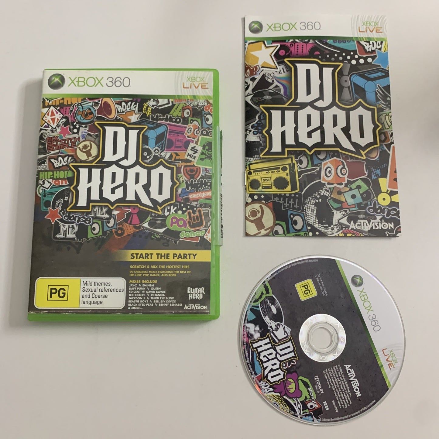 DJ Hero Microsft XBOX 360 PAL Game