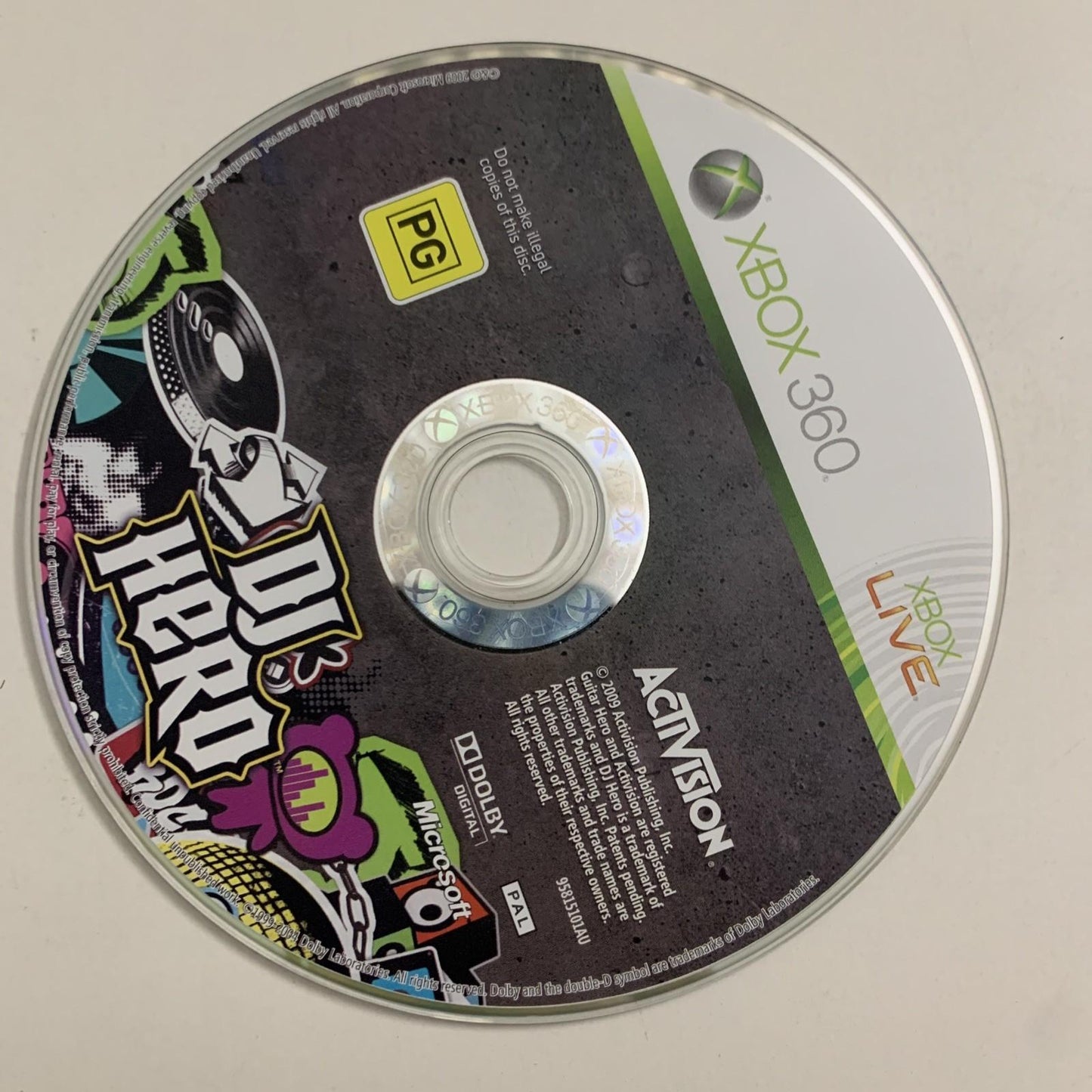 DJ Hero Microsft XBOX 360 PAL Game