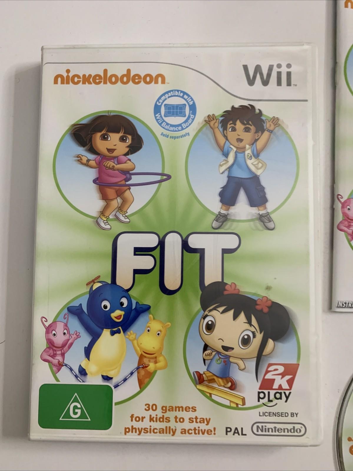 Nickelodeon Fit Nintendo Wii PAL 2010 Game Complete
