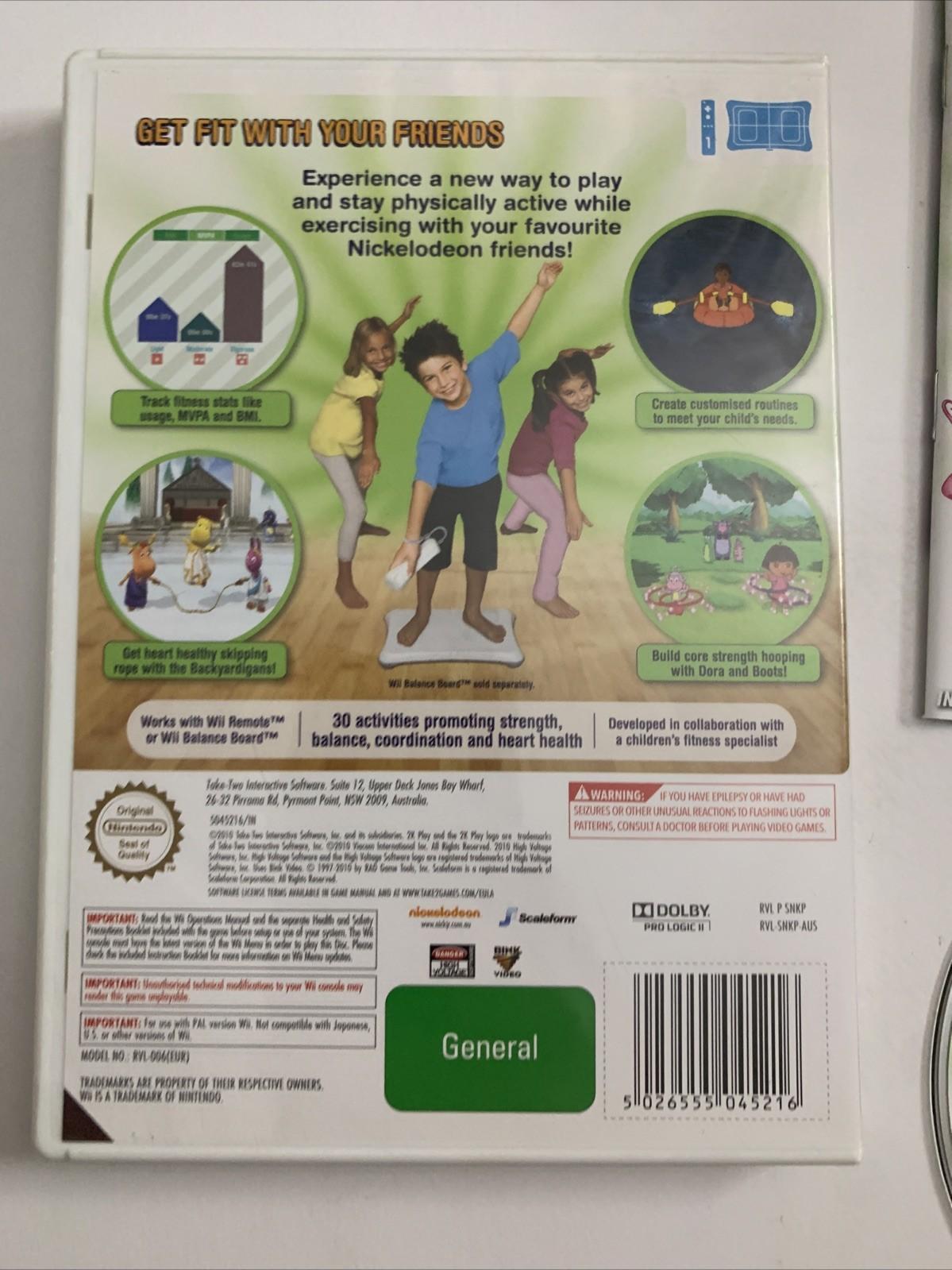 Nickelodeon Fit Nintendo Wii PAL 2010 Game Complete