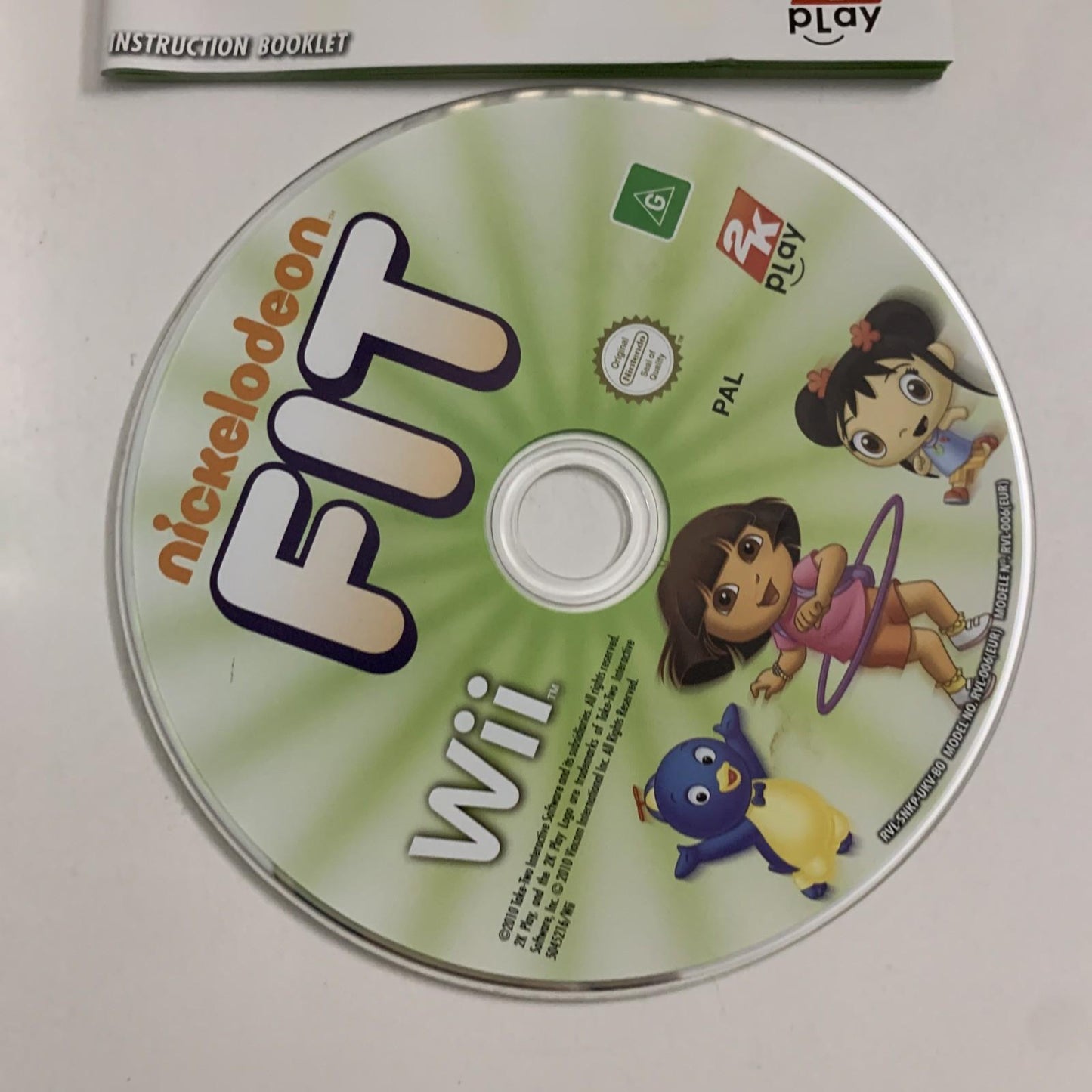 Nickelodeon Fit Nintendo Wii PAL 2010 Game Complete