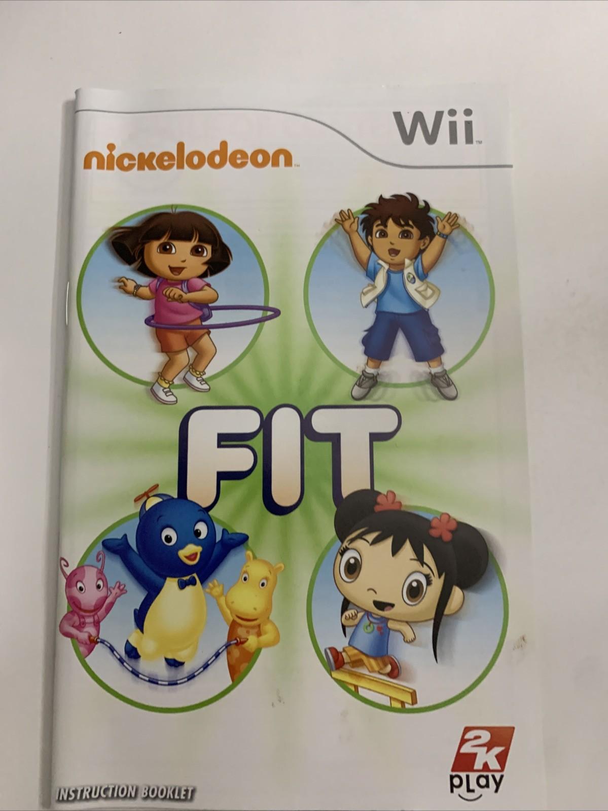 Nickelodeon Fit Nintendo Wii PAL 2010 Game Complete