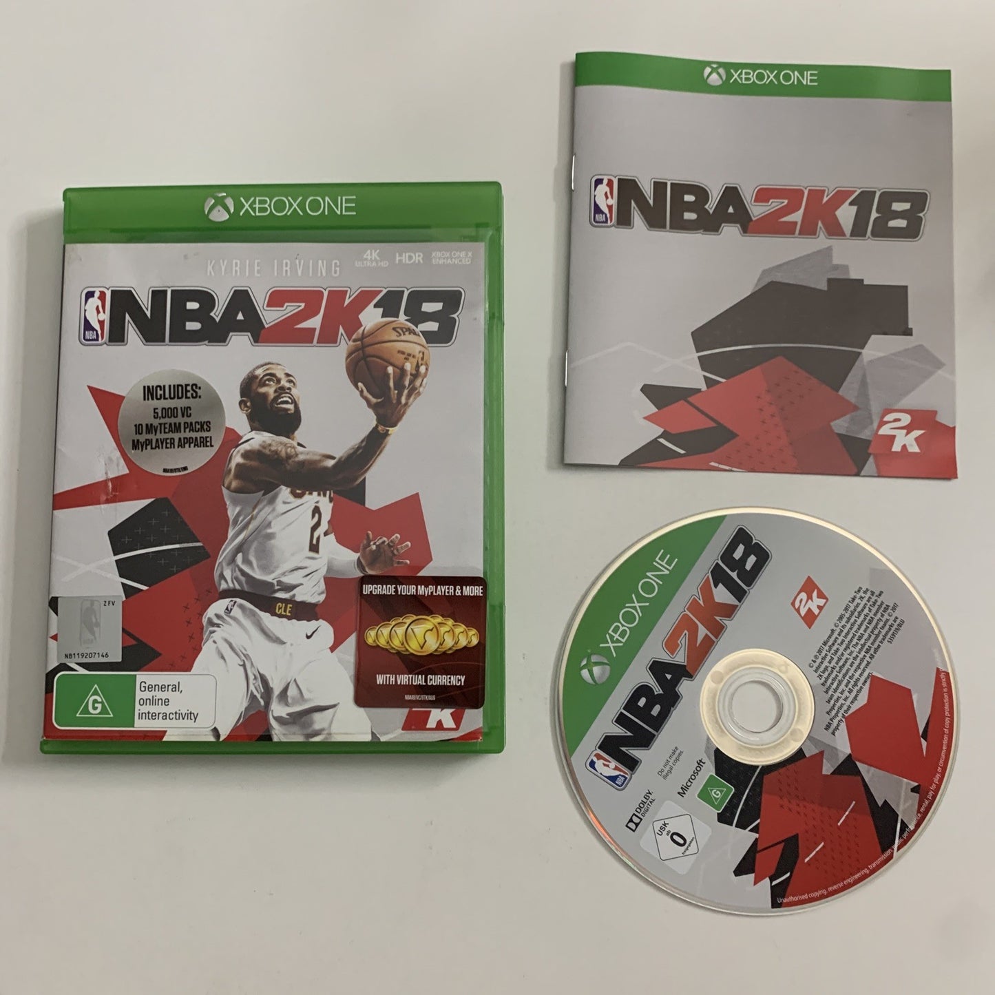 NBA 2K18 Microsoft Xbox One Game Complete