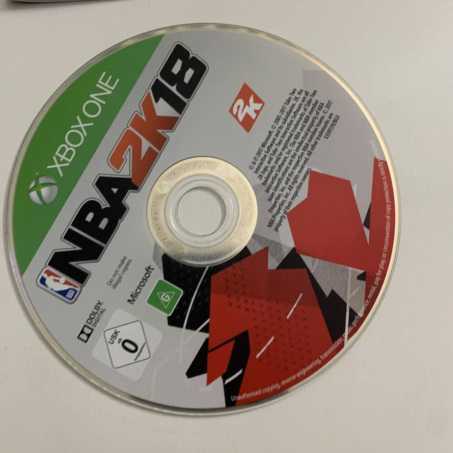 NBA 2K18 Microsoft Xbox One Game Complete