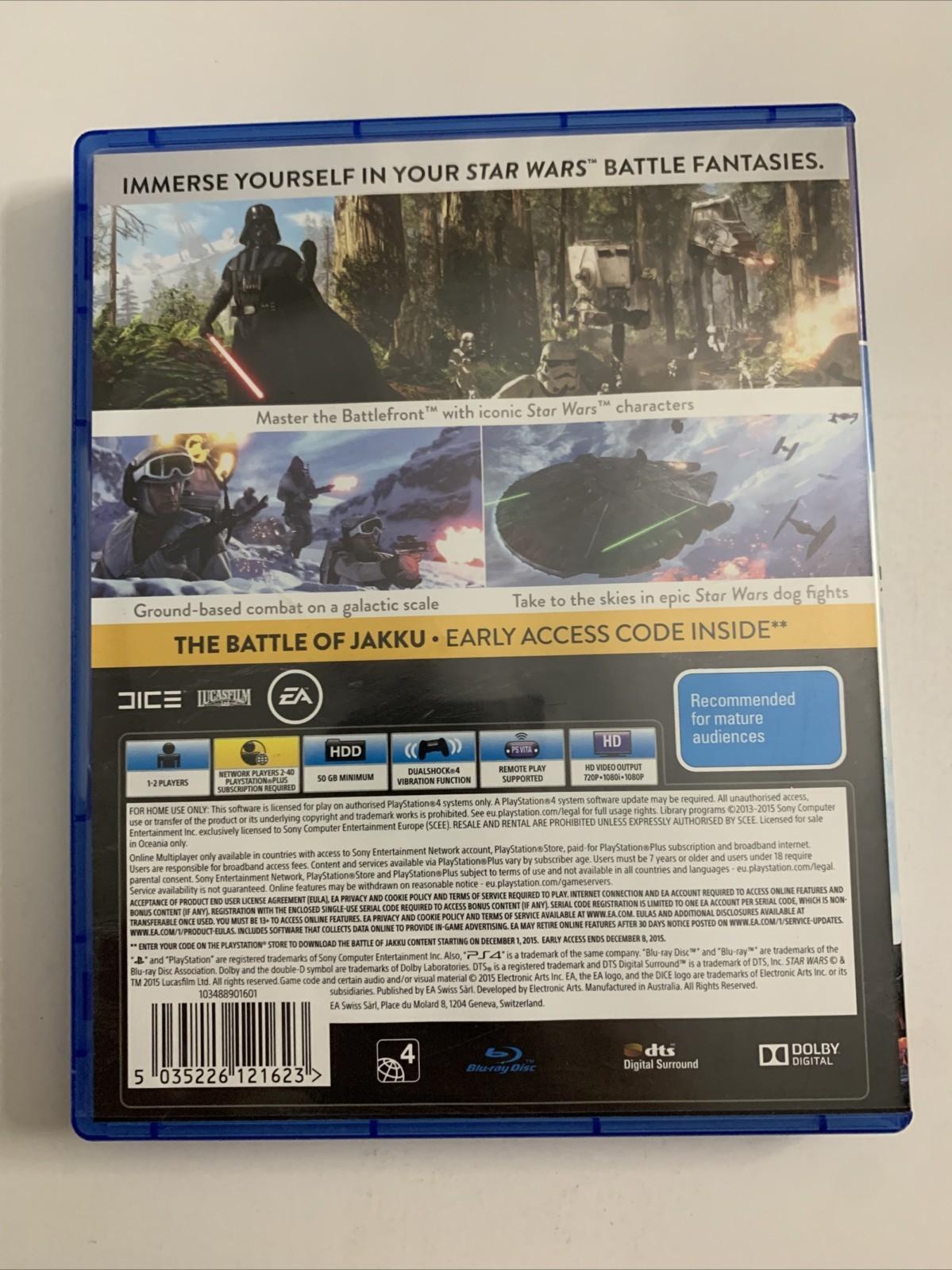 Star Wars Battlefront PS4 PlayStation 4 2015 Game