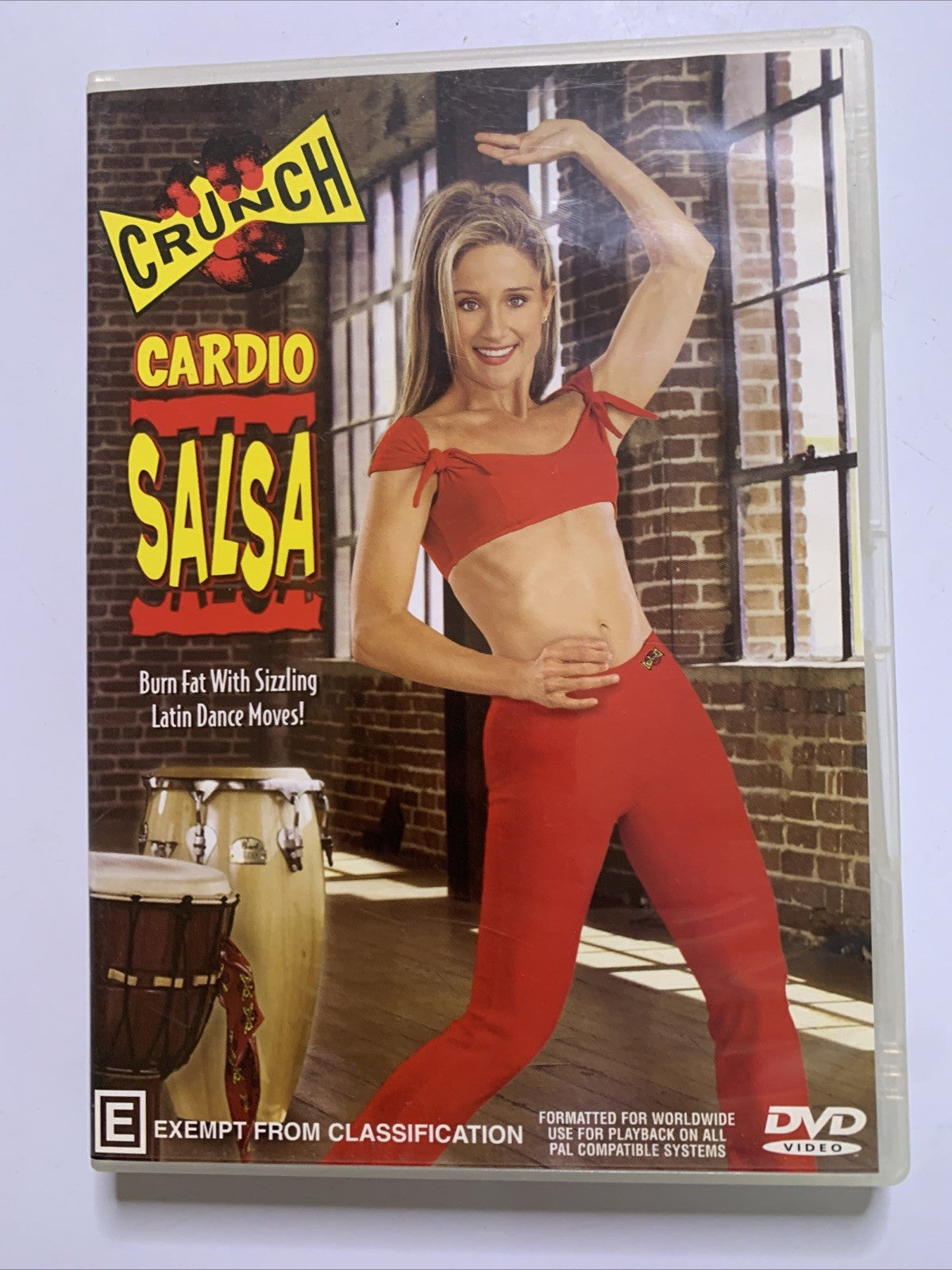 Crunch Cardio Salsa (DVD) Fat Burning Exercise Latin Dance All Regions