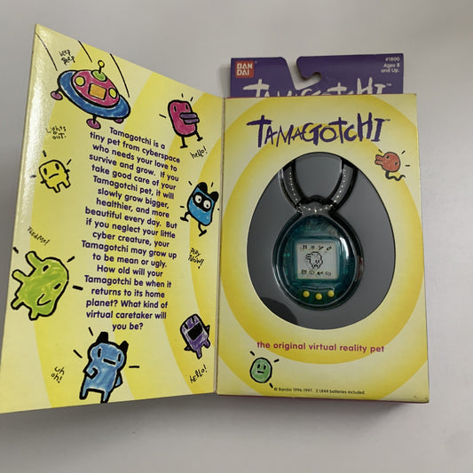 Tamagotchi Dark Green 1997 Bandai Electronic Pet #1800 NEW
