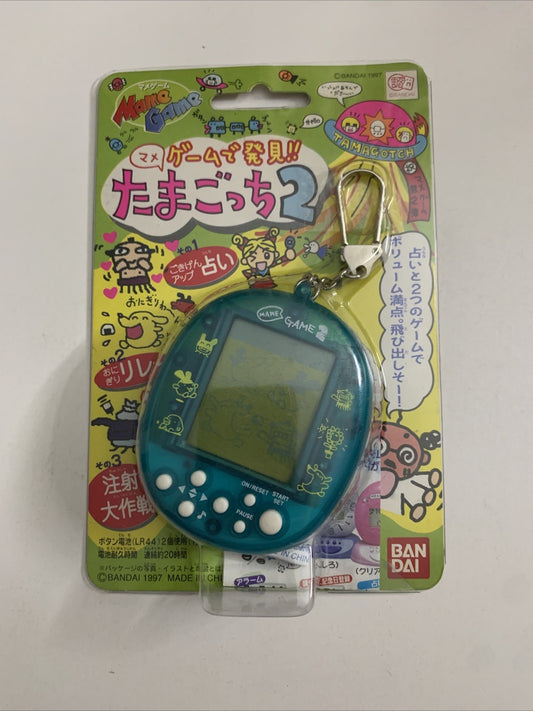 Mame Tamagotchi Game 2 Bandai Portable Electronic Game Japan Green 1997 NEW