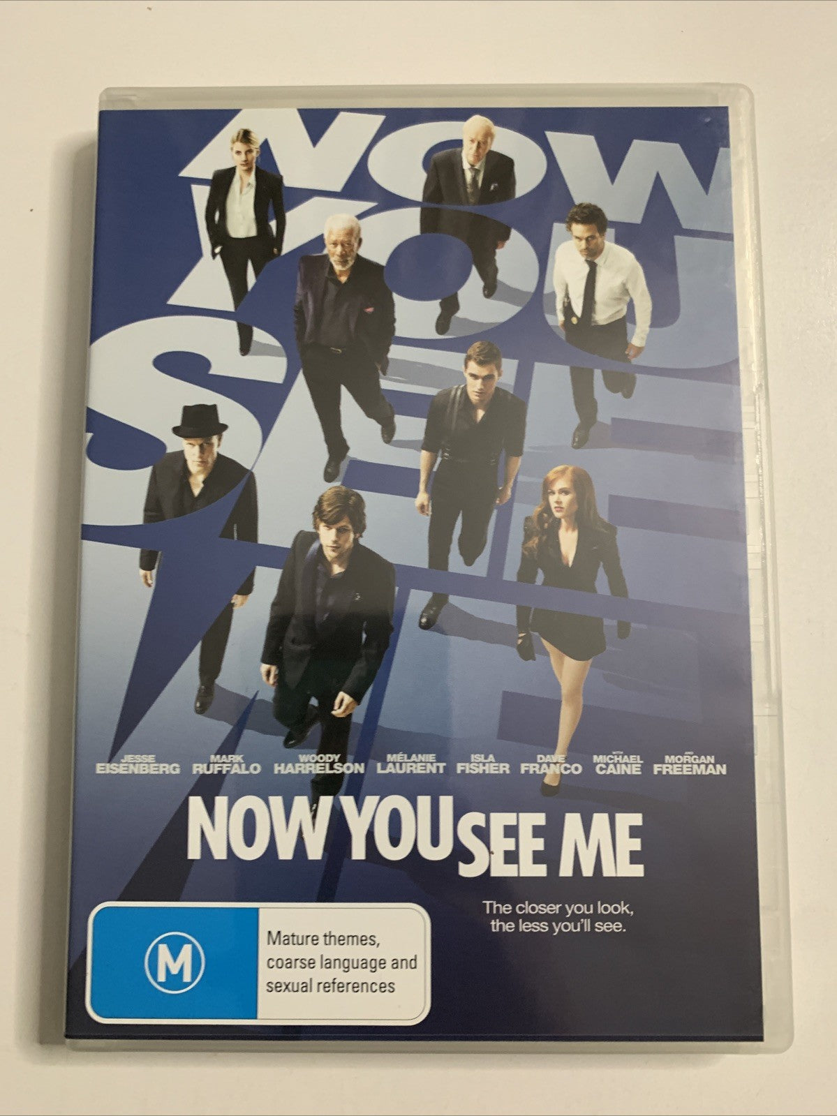 Now You See Me (DVD, 2013) Jesse Eisenberg, Mark Ruffalo, Morgan Freeman NEW