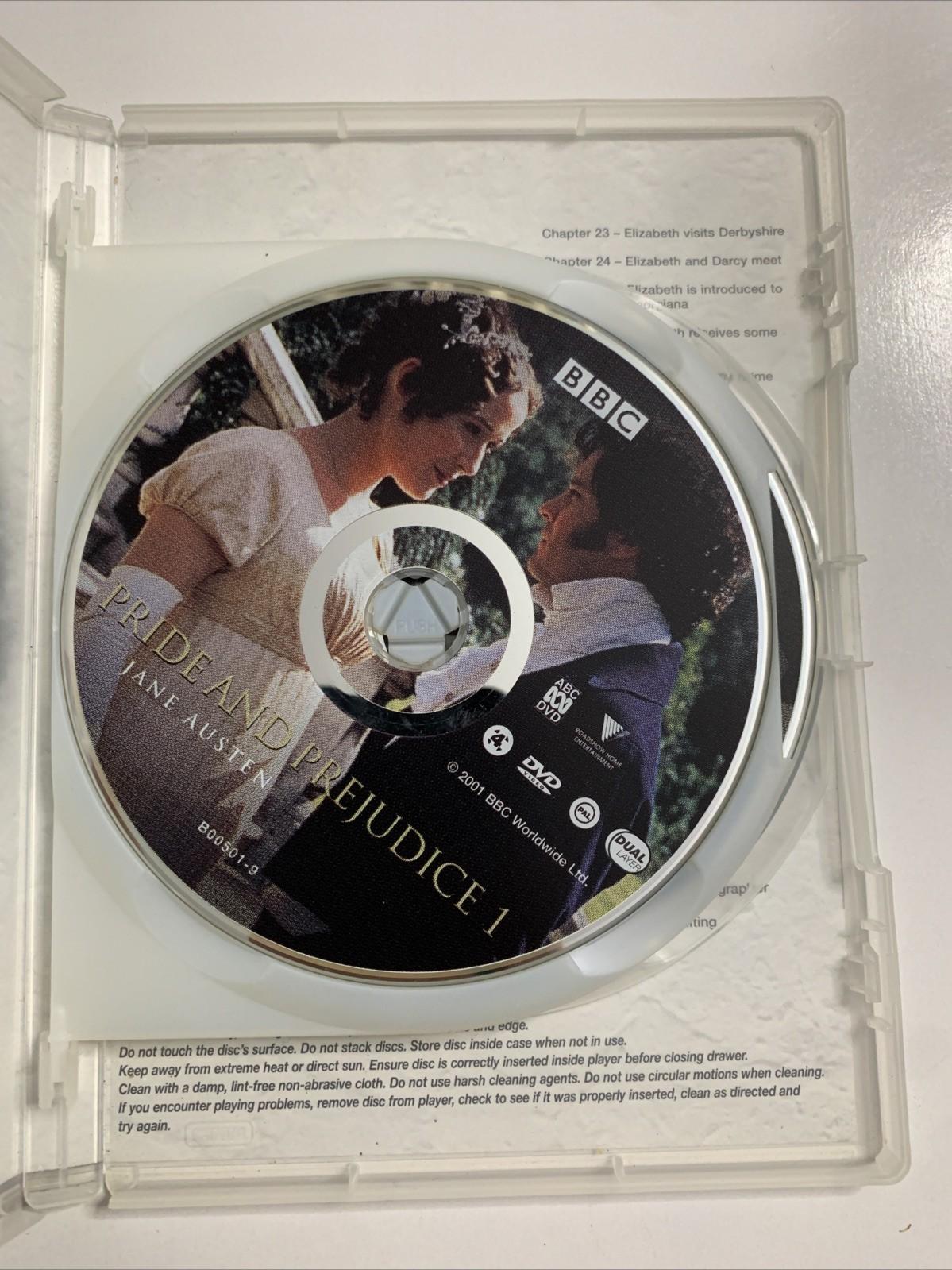 Pride And Prejudice BBC (DVD, 1995, 2-Disc) Jennifer Ehle, Colin Firth Region 4