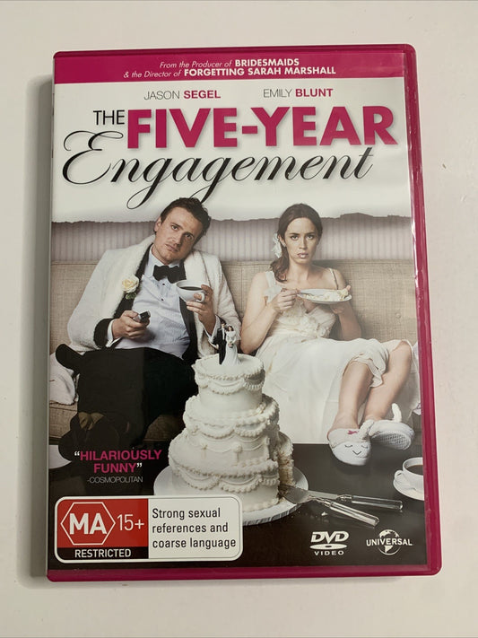 The Five Year Engagement (DVD, 2012) Jason Segel, Emily Blunt Region 4 &2