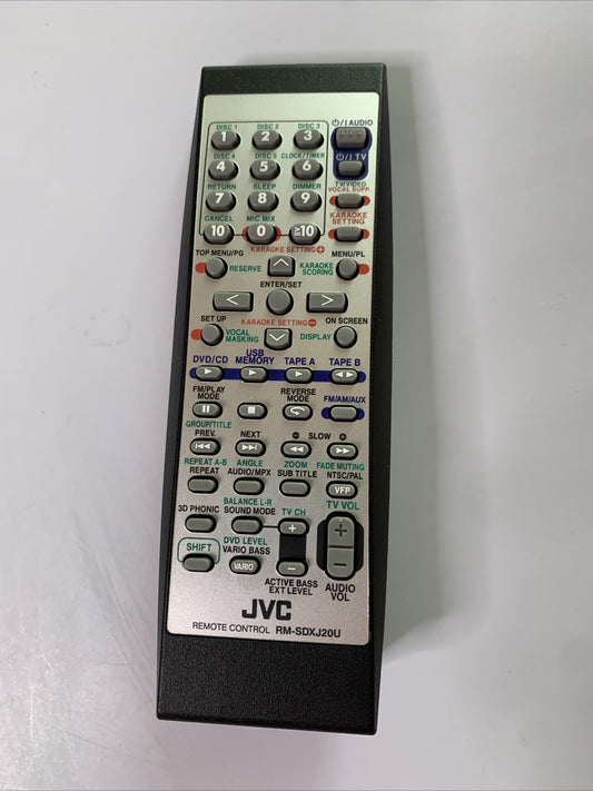 Genuine JVC Remote Control For HiFi Stereo DVD CD Karaoke System RM-SDXJ20U
