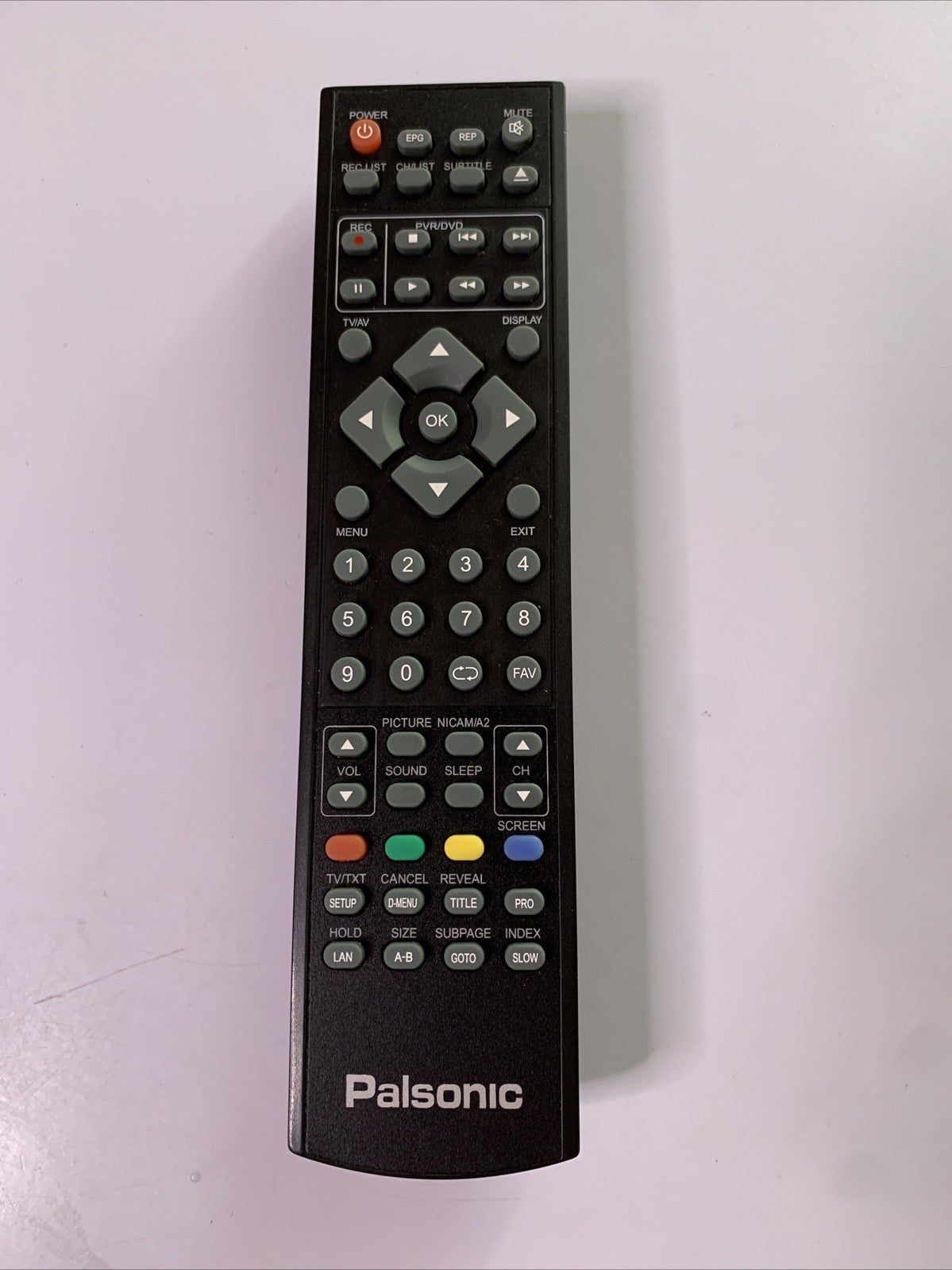 Genuine Palsonic Remote Control For TV DVD PVR Player