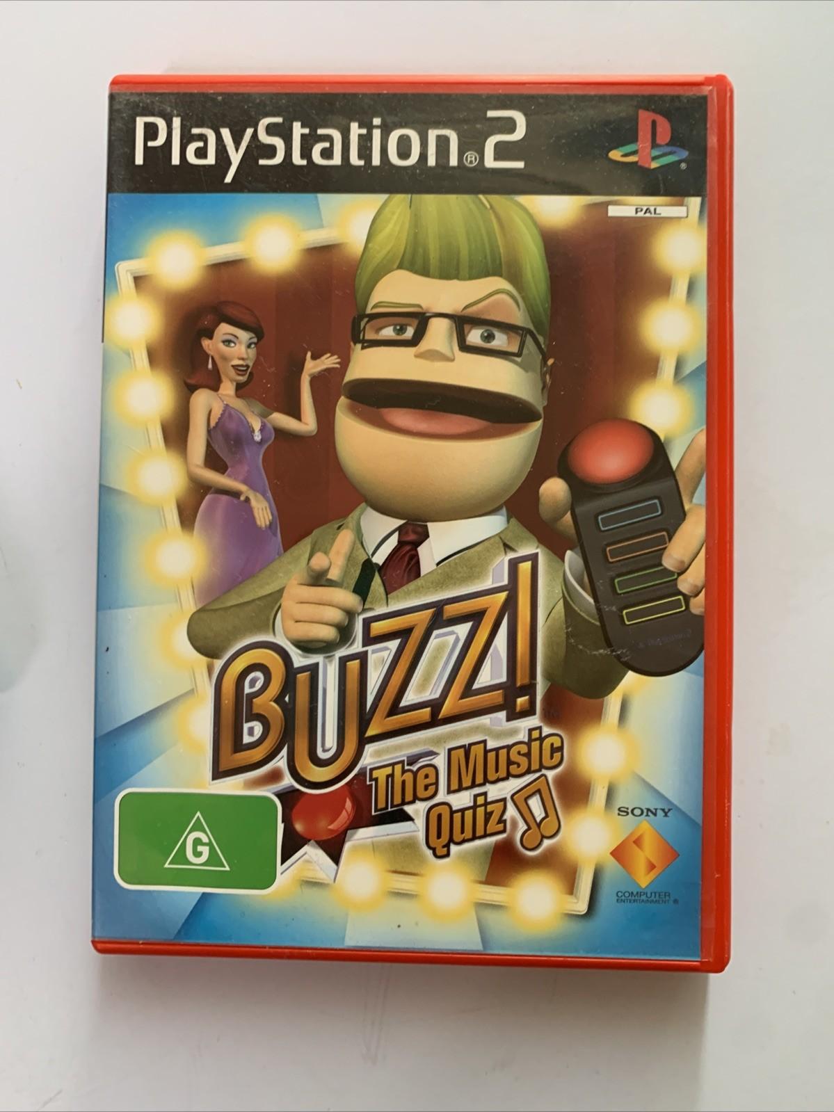Buzz The Music Quiz with Buzz Controller Bundle PS2 PAL Game