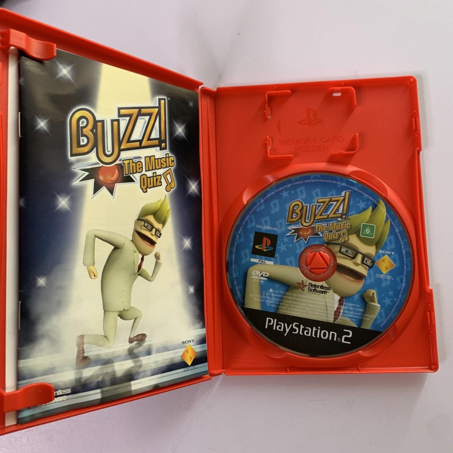 Buzz The Music Quiz with Buzz Controller Bundle PS2 PAL Game