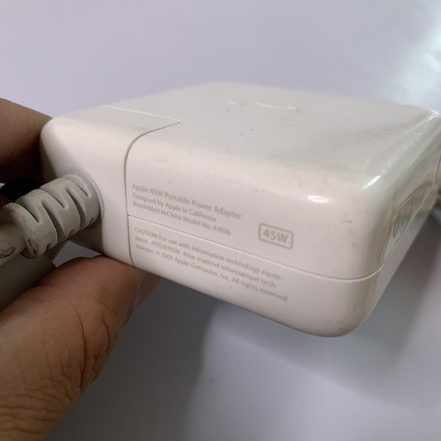 Genuine Apple G4 iBook Powerbook Laptop Power Supply 45W A1036 AC Adapter