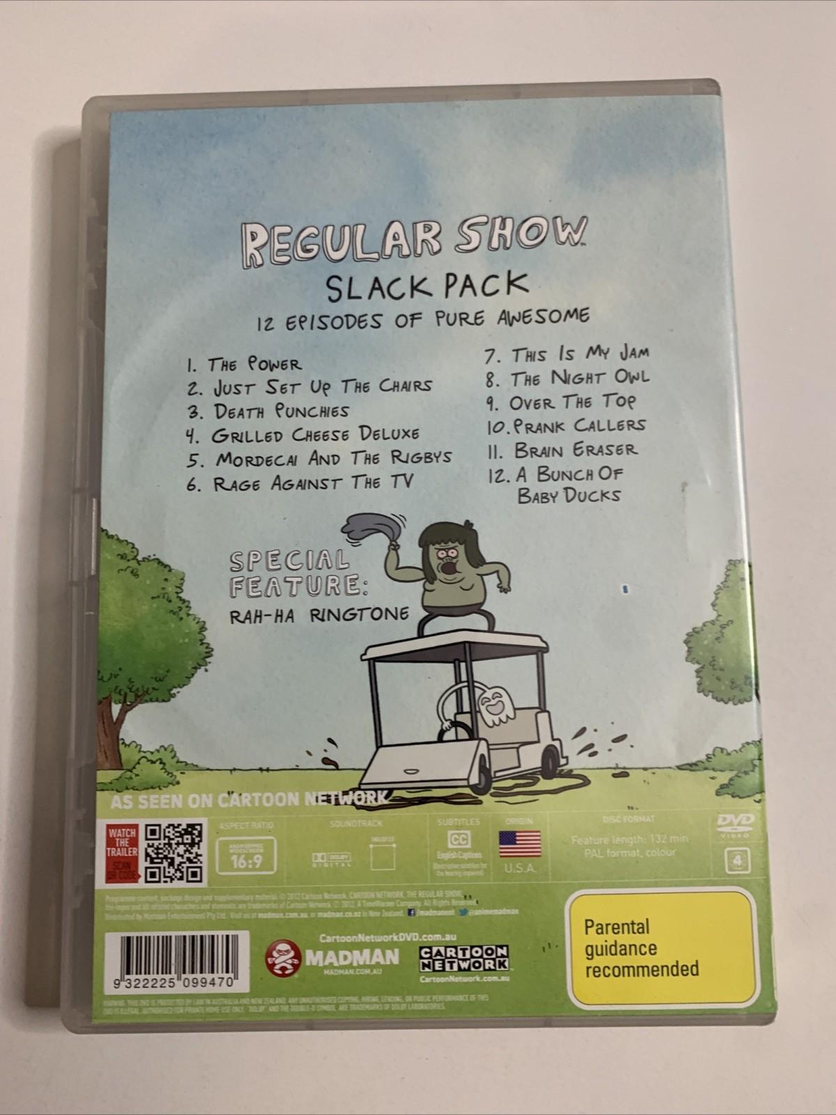 Regular Show Slacking Regular Show Slack Pack (DVD, 2010) Animation Region 4 – Retro Unit