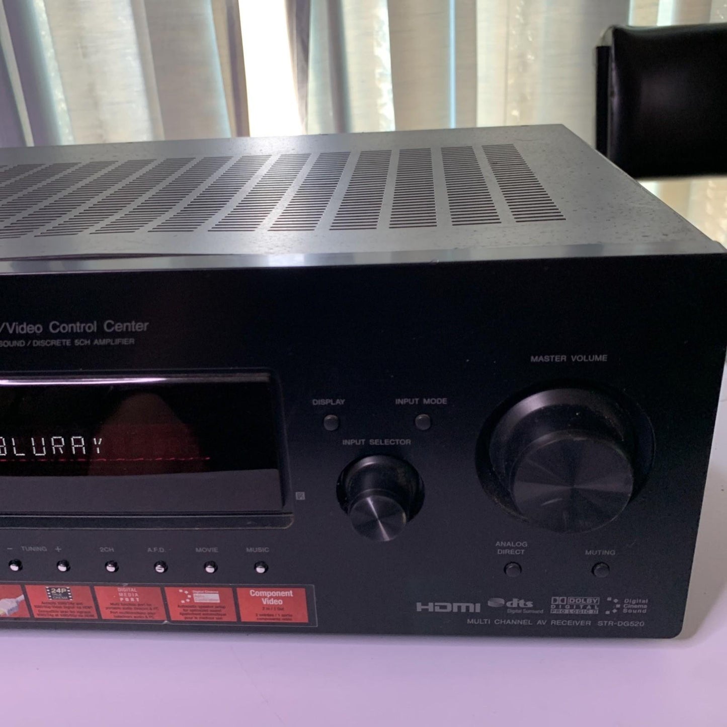 Sony Multi Channel AV Receiver 5.1 Home Theatre Surround STR-DG520 *No Remote