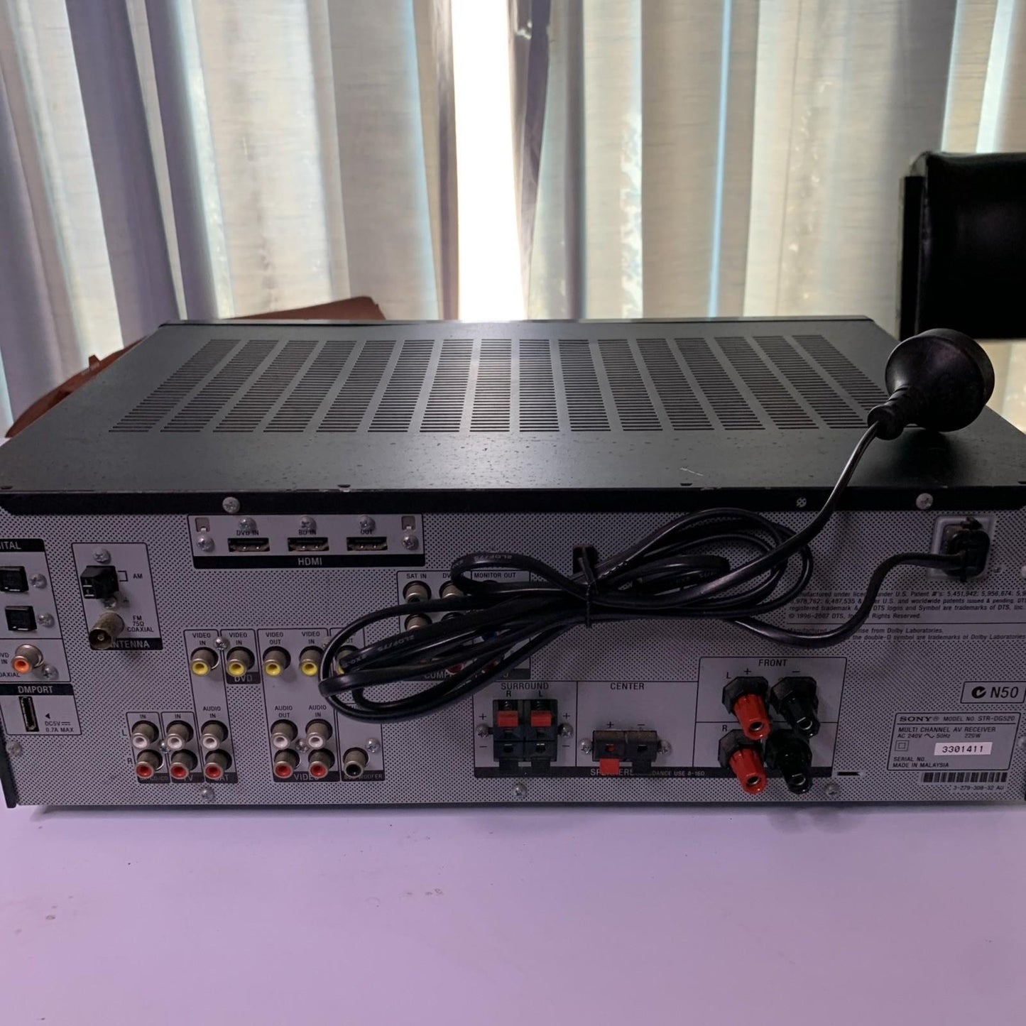 Sony Multi Channel AV Receiver 5.1 Home Theatre Surround STR-DG520 *No Remote