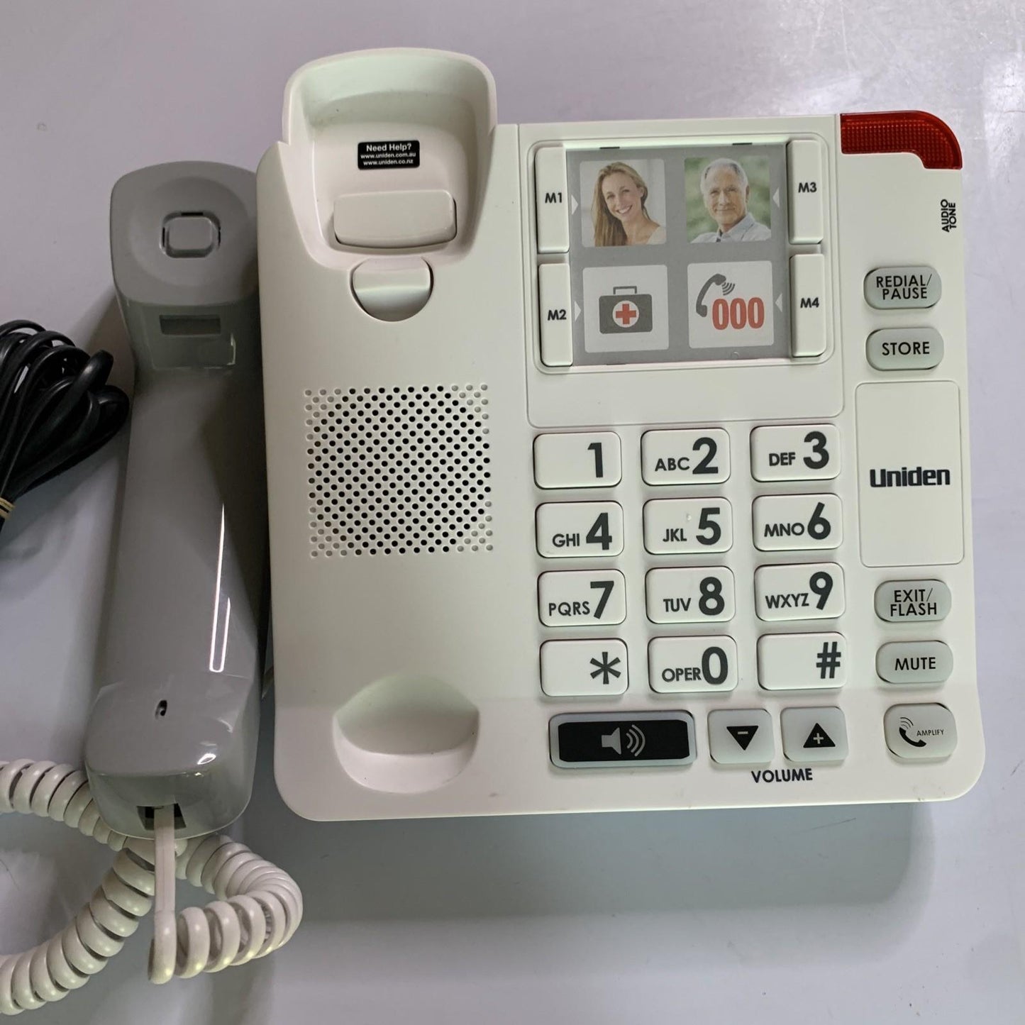 Uniden Sight & Sound Enhanced Corded Phone Large Button NBN Compatible SSE34