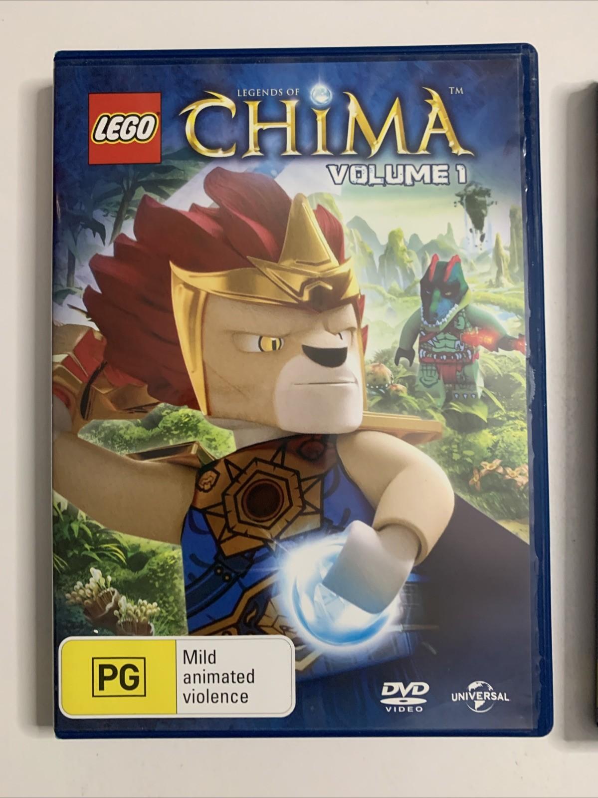 LEGO Legends Of Chima : Vol 1 & 2 (DVD, 2013) Animation Region 4 &2
