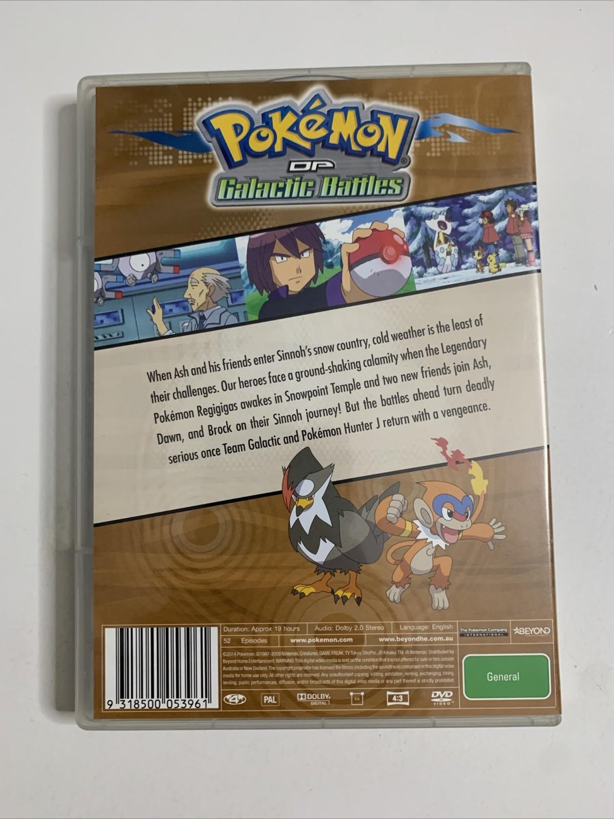 Pokemon Diamond & Pearl Galactic Battles Season 12 (DVD, 2009) Anime Region 4