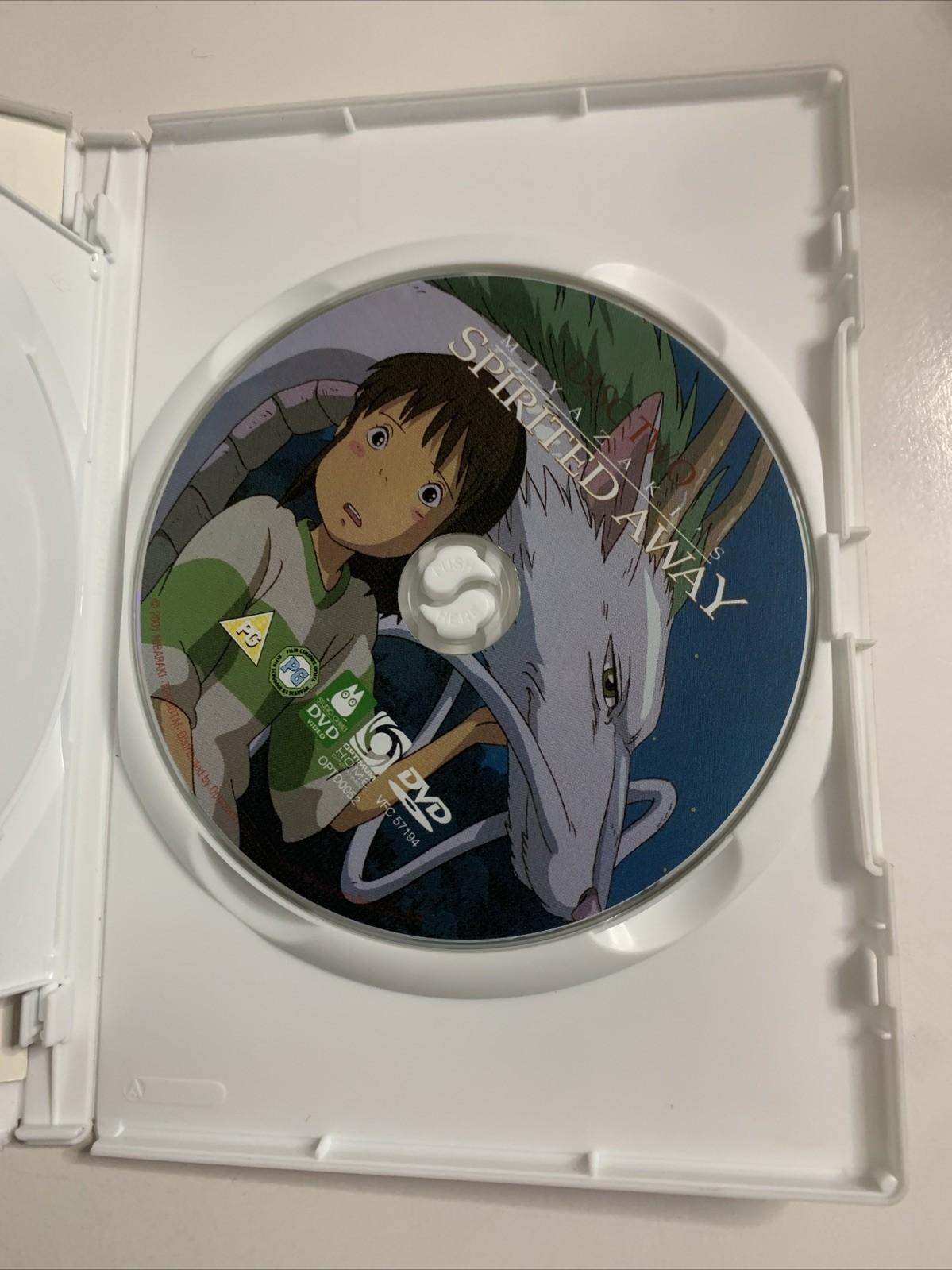 Spirited Away (DVD, 2001) Studio Ghibli Anime Hayao Miyazaki Region 2